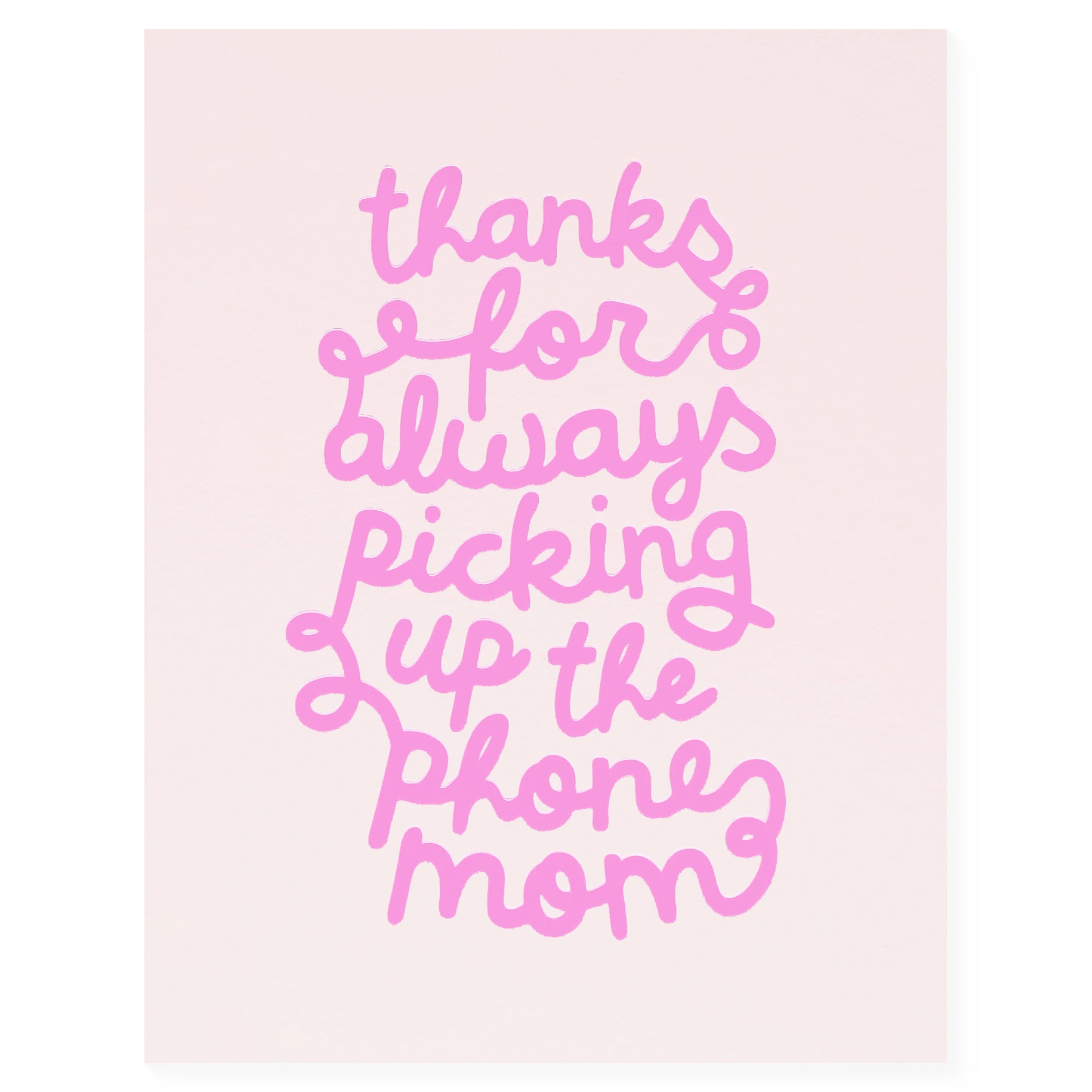 The Social Type Phone Mom Mother's Day Card