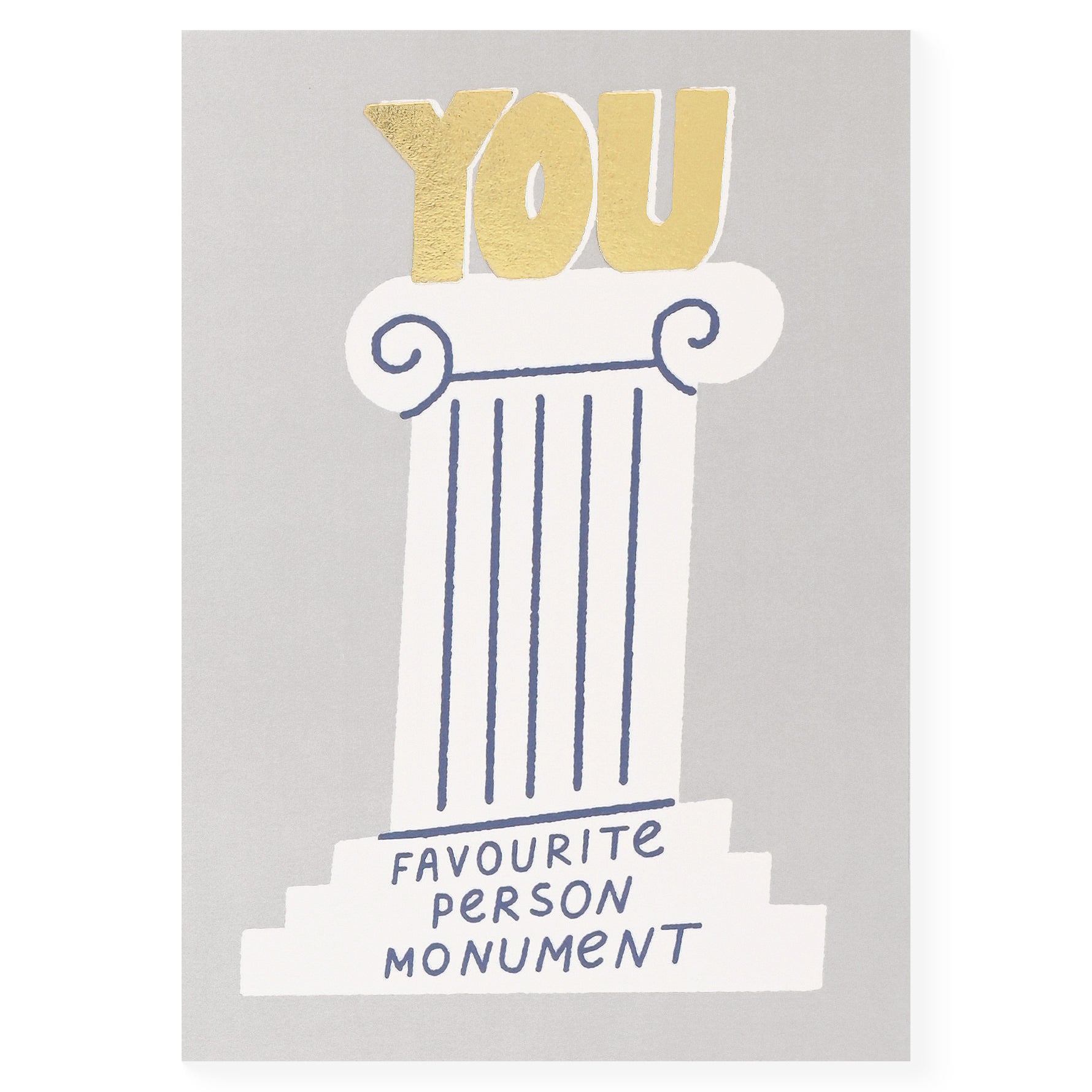 Wrap Favourite Person Monument Greeting Card