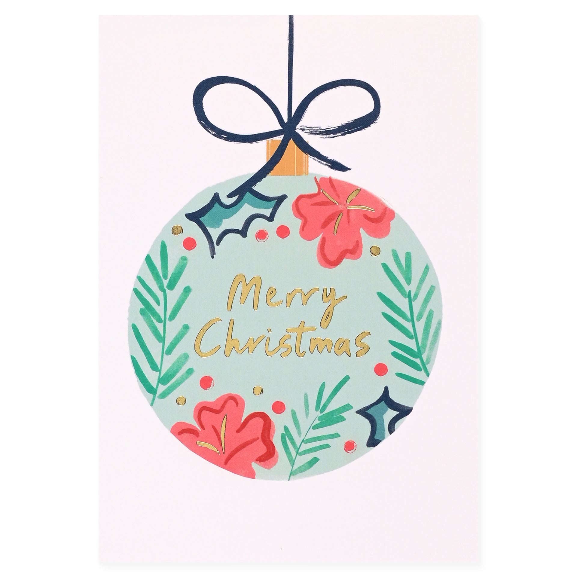 Wrap Christmas Bauble Holiday Card