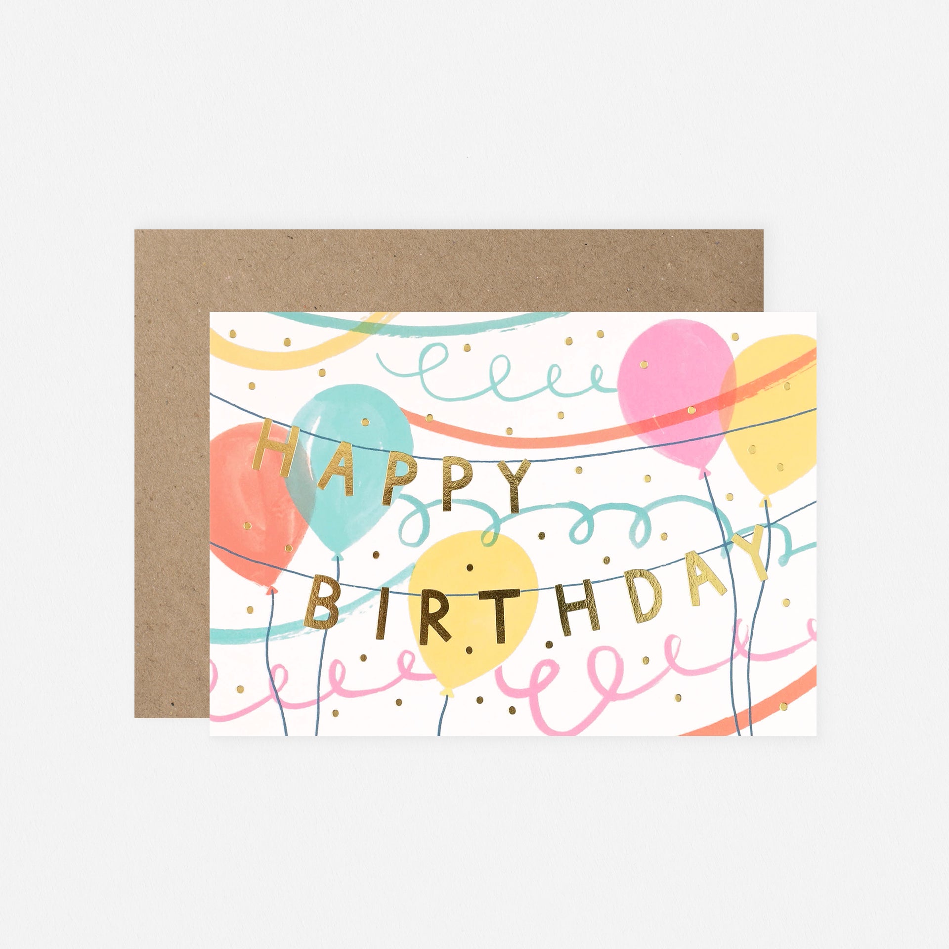 Wrap Happy Birthday Banner Greeting Card