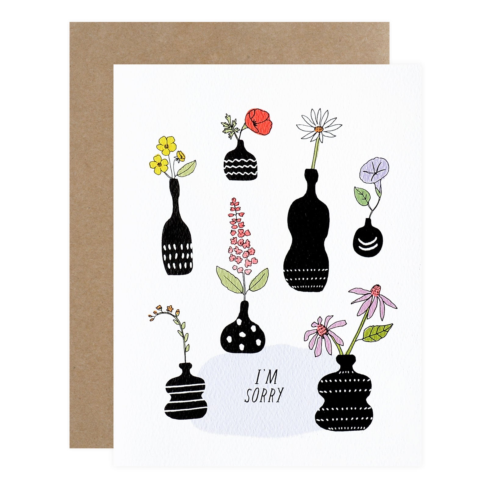 Hartland Brooklyn I'm Sorry Vases Sympathy Card