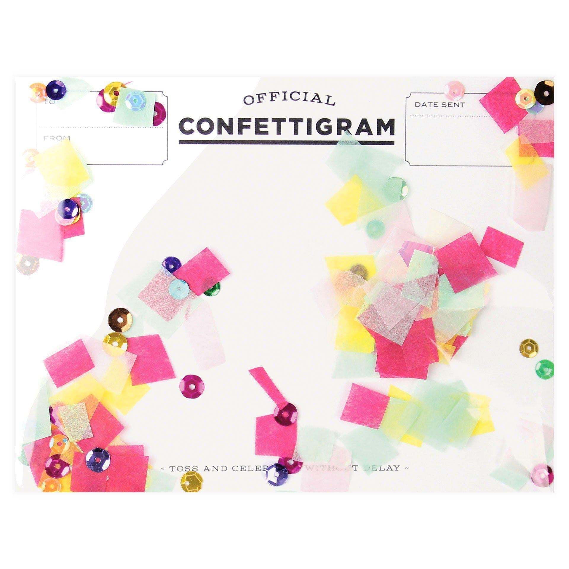 Inklings Paperie Confettigram Birthday Brights Greeting Card