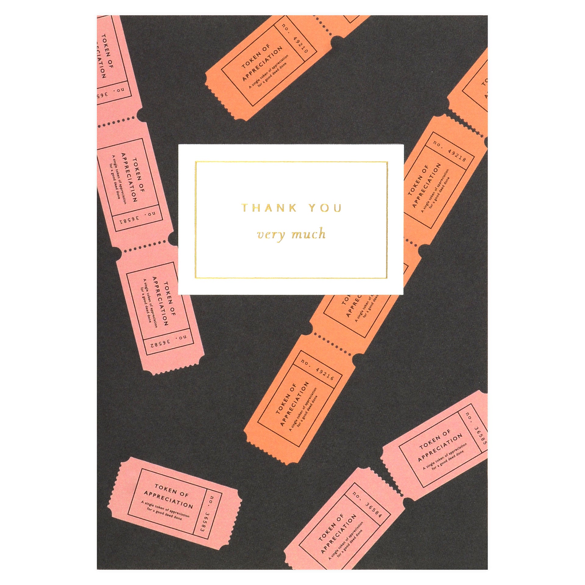 À L'aise Thank You Very Much Token Of Appreciation Card