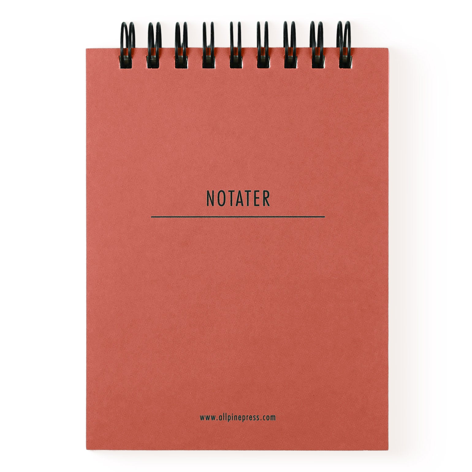 All Pine Press Small Spiralbound Notepad | Red or Petrol