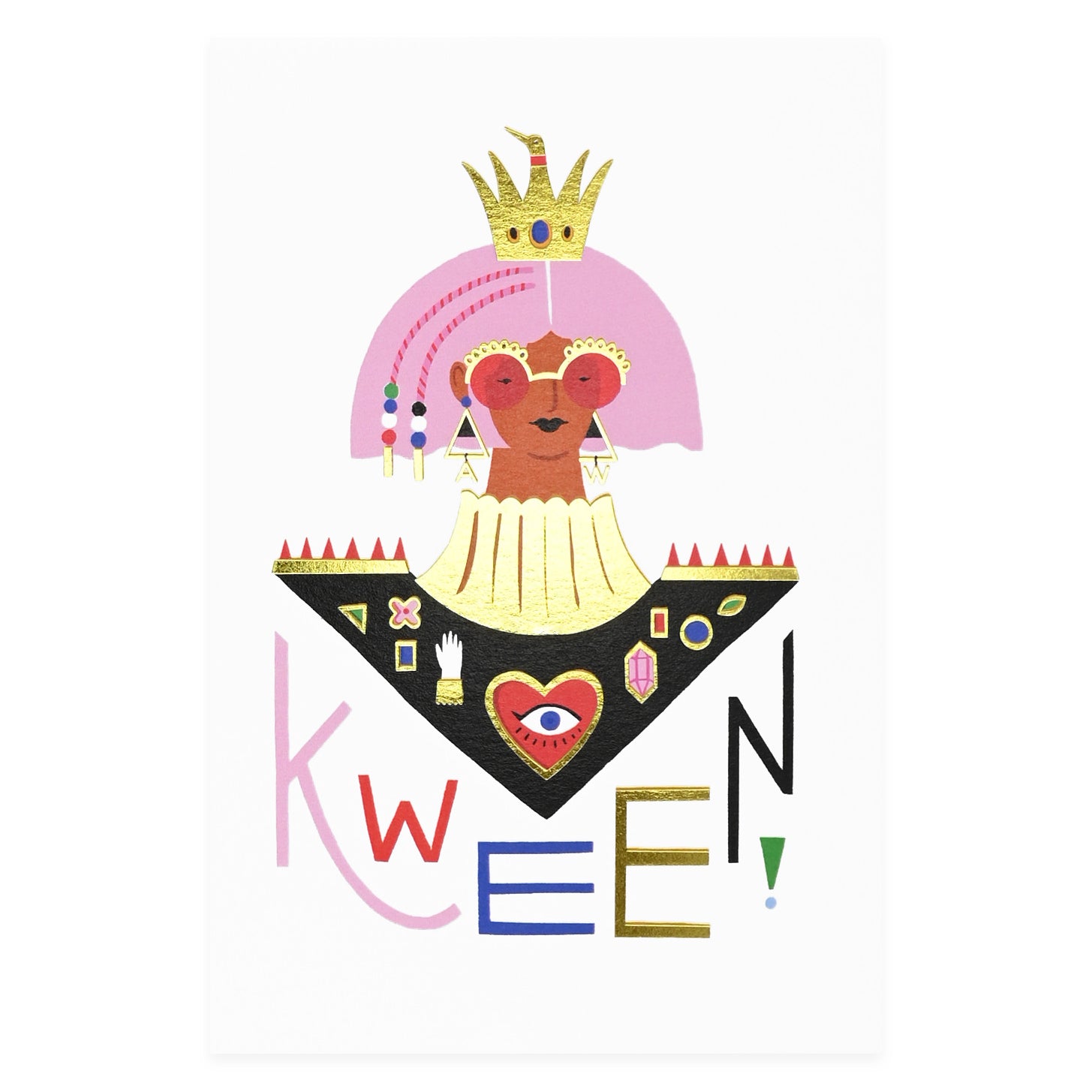 Angelope Kween Greeting Card