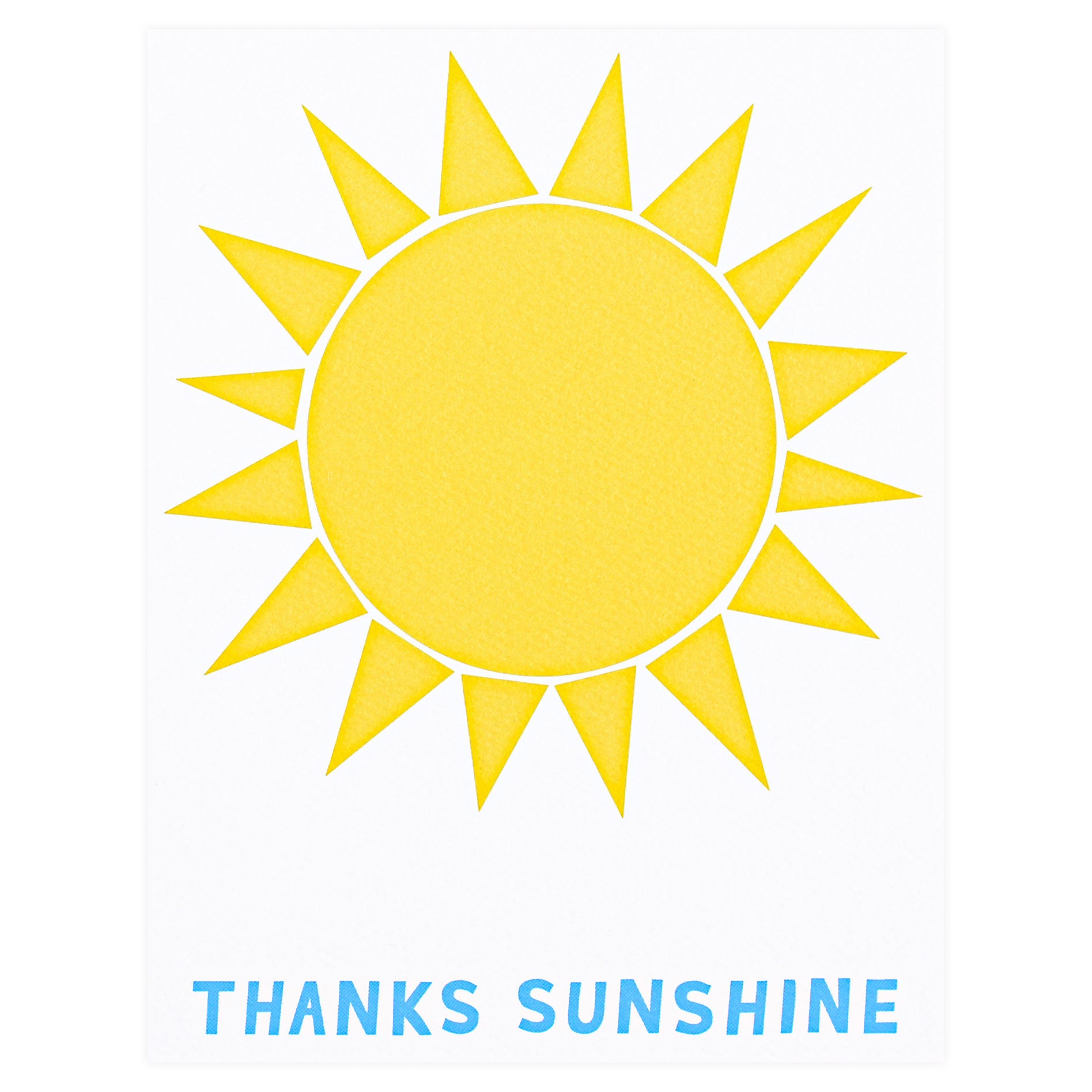 Banquet Workshop Thanks Sunshine Greeting Card