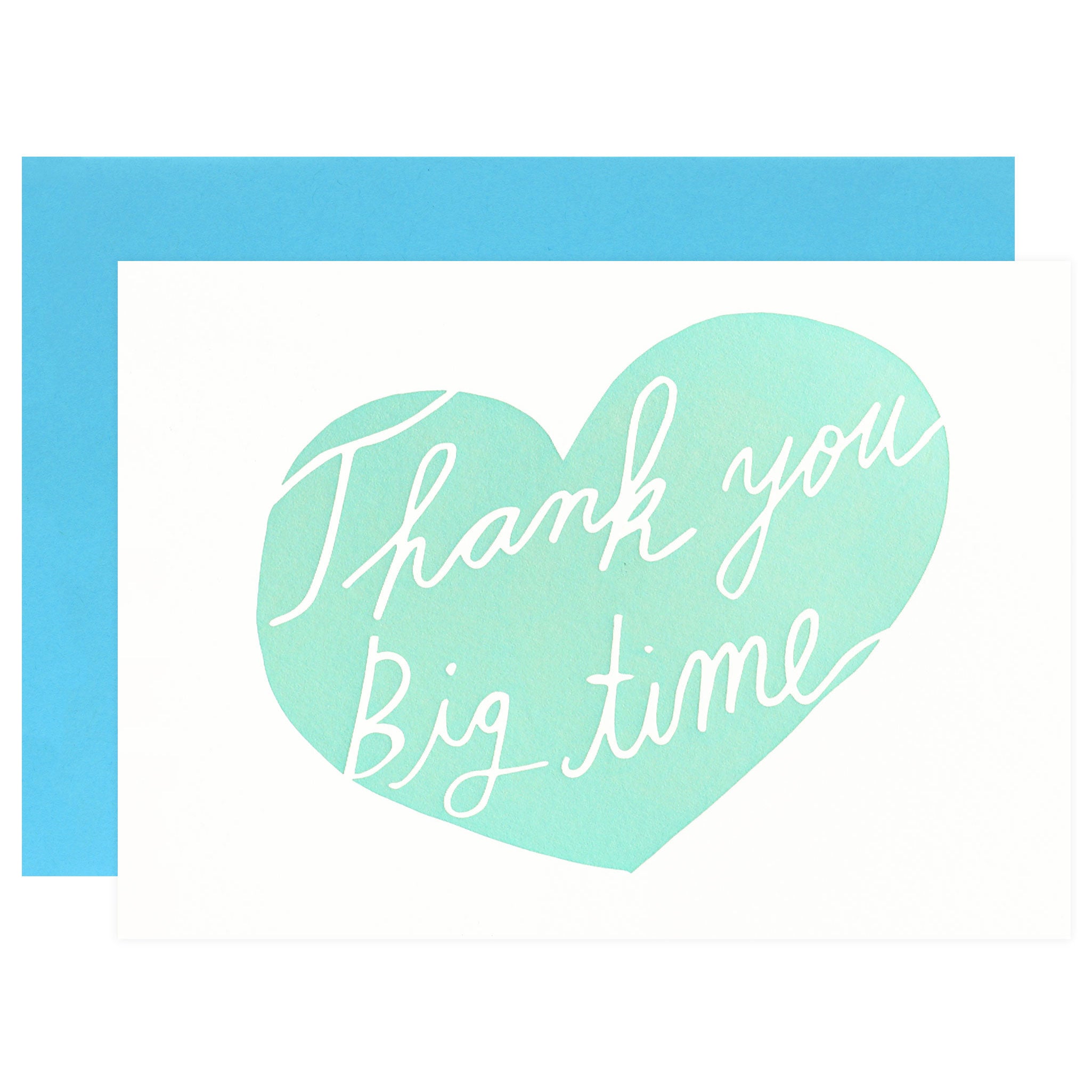 Wolf & Wren Press Thank You Big Time Greeting Card