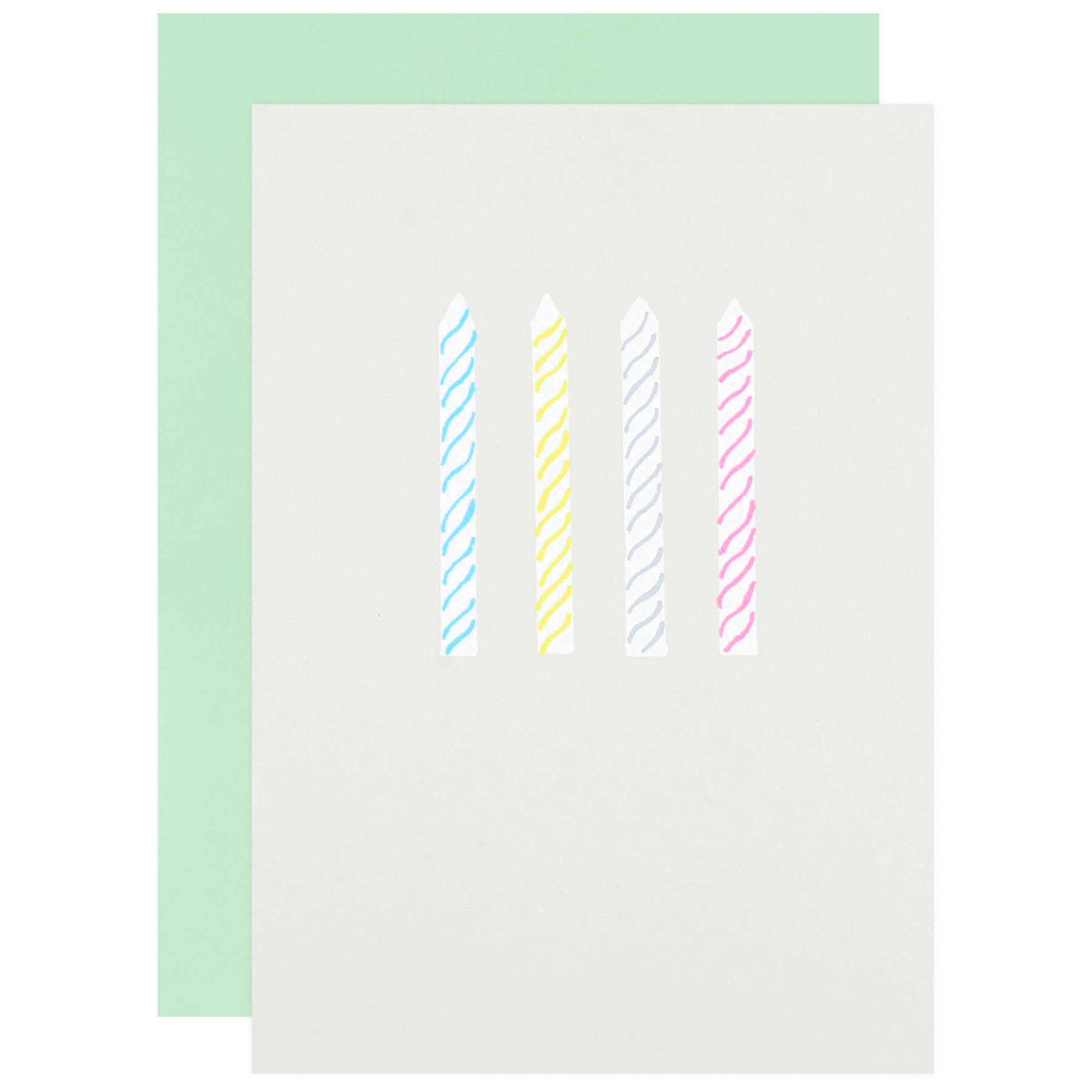 Gold Teeth Brooklyn Birthday Candles Greeting Card