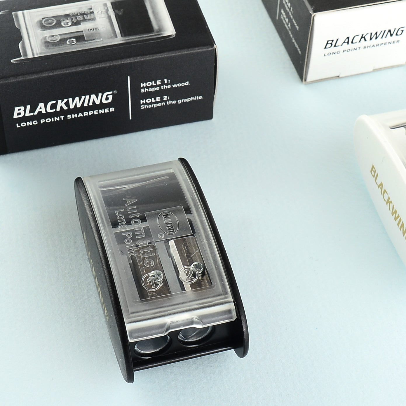 Palomino Blackwing KUM Long Point Sharpener | Black or White