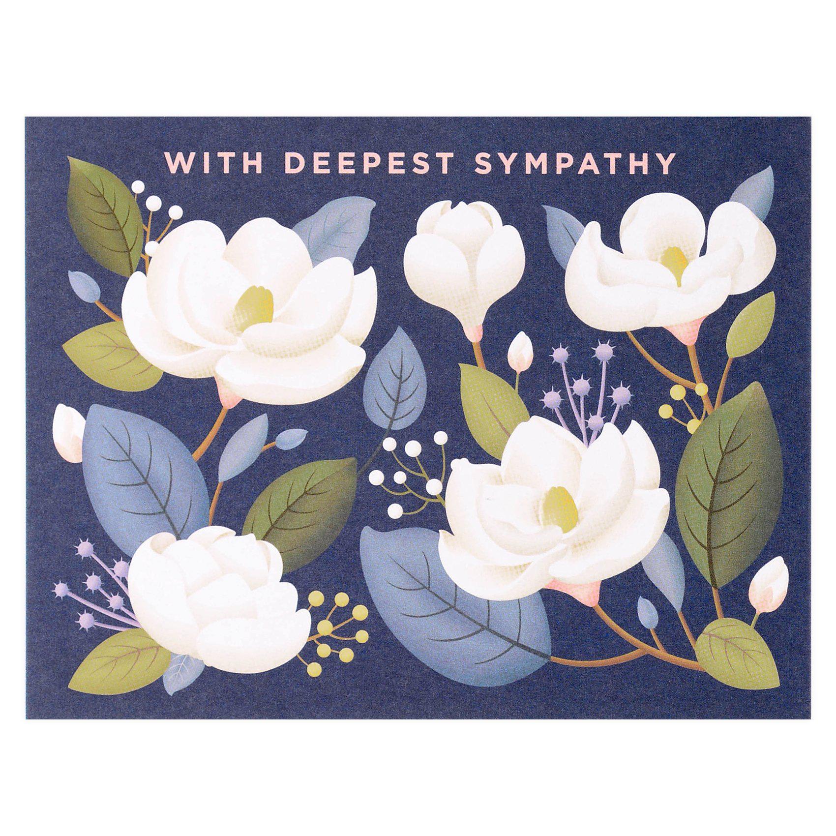 Clap Clap Magnolia Sympathy Card