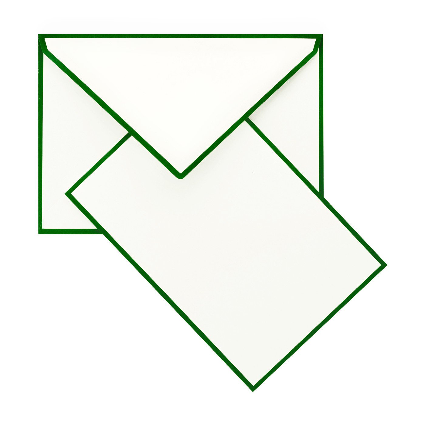 Crown Mill Color Edge Cream and Amazon Flat Note Cards Boxed