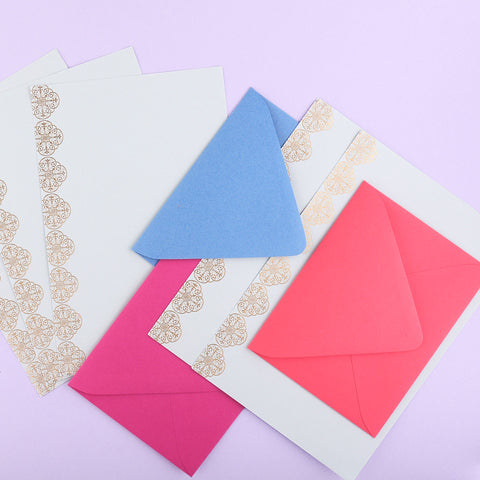 Color Box Letterpress Tile Letter Set 
