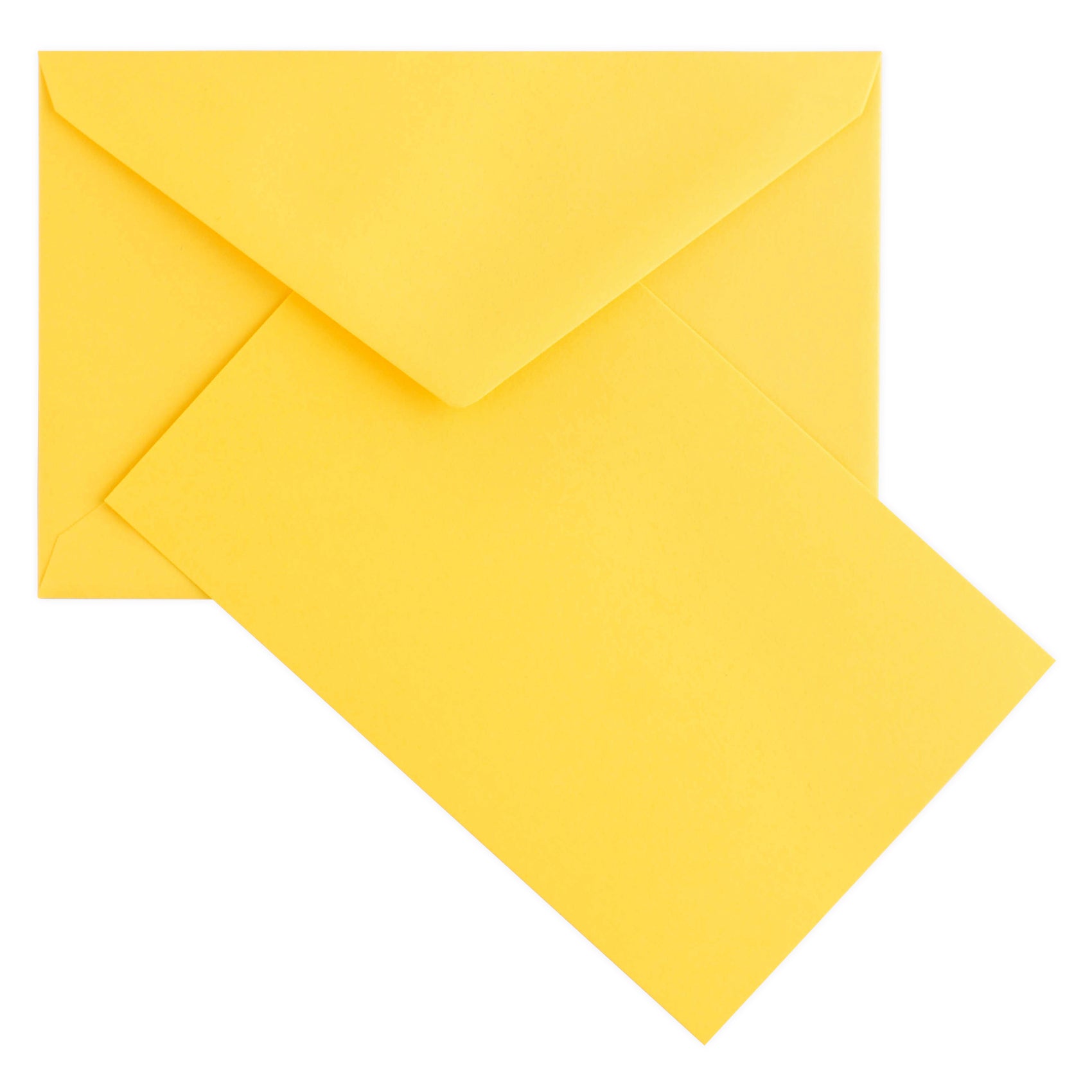 Crown Mill Color Vellum Finish Flat Note Cards Boxed Yellow