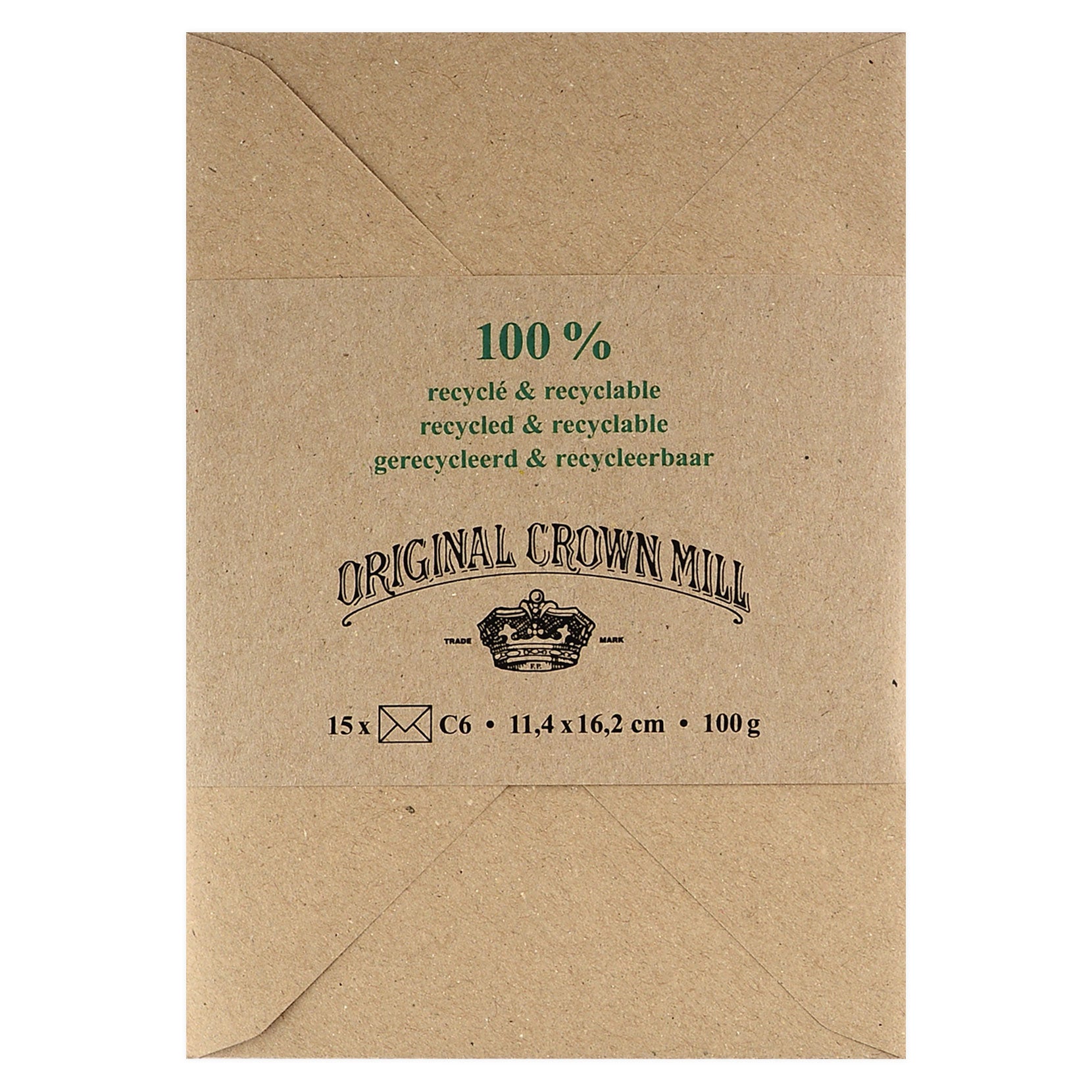 Crown Mill Crown Mill 100% Recycled Stationery | Folded Cards and Envelopes