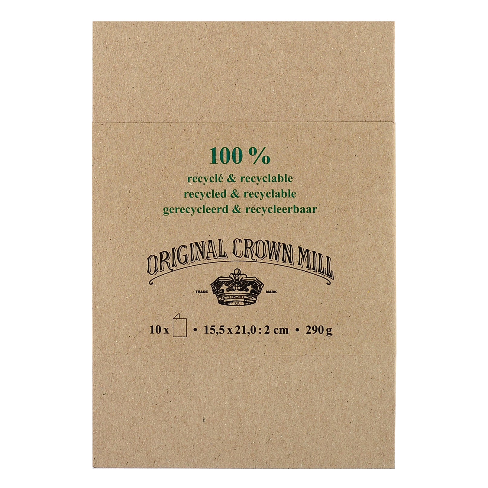 Crown Mill Crown Mill 100% Recycled Stationery | Folded Cards and Envelopes