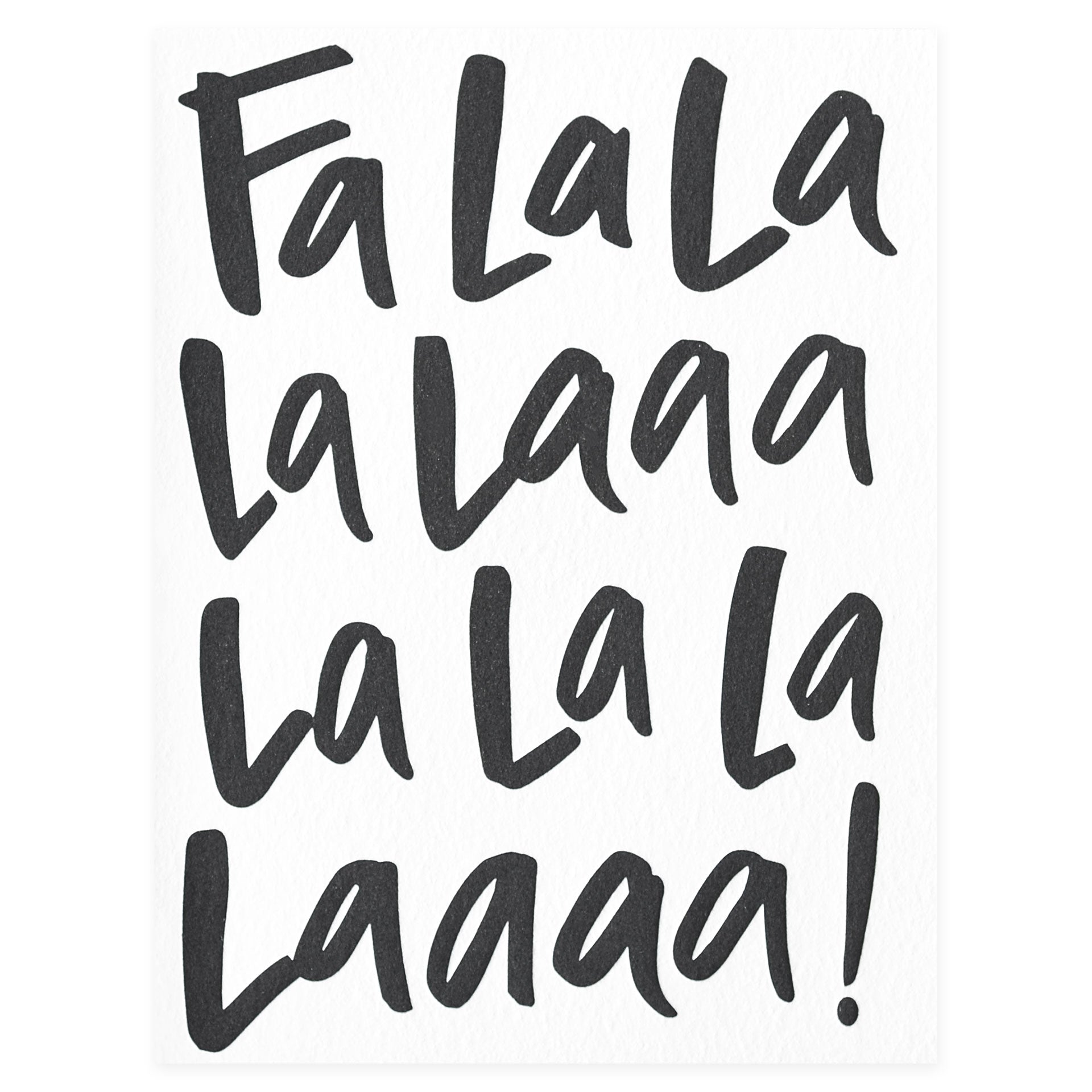 Dahlia Press Fa La La Christmas Card