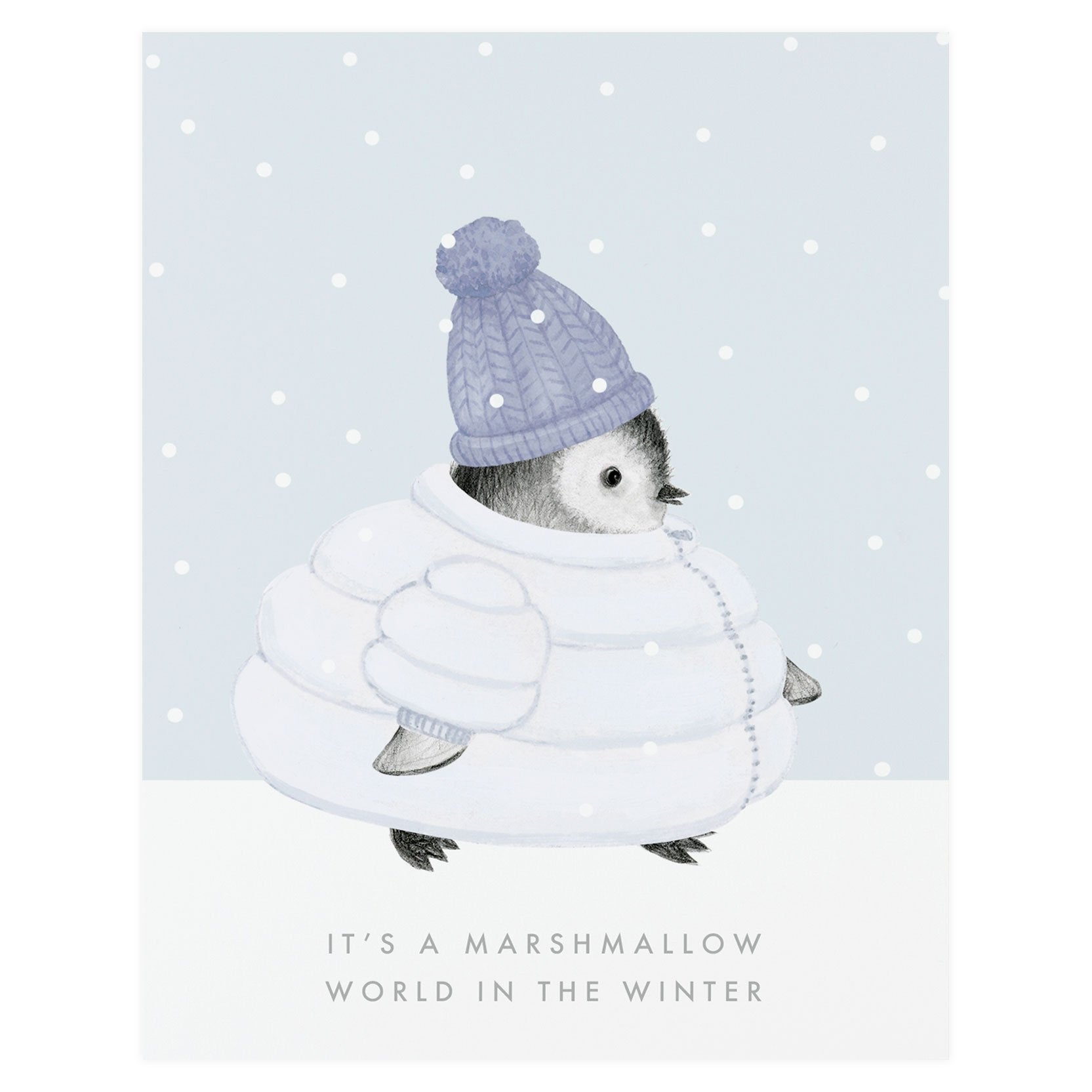 Dear Hancock Marshmallow World Penguin Holiday Cards Set