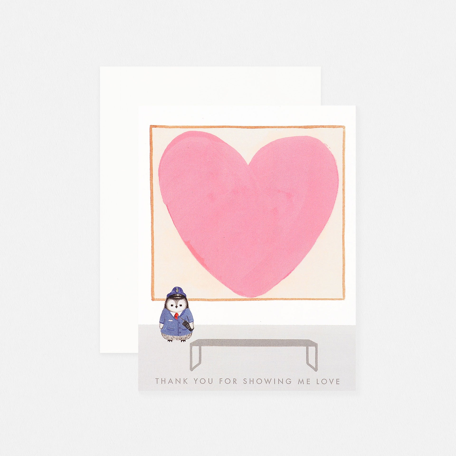 Dear Hancock Thank You For Showing Me Love Greeting Card