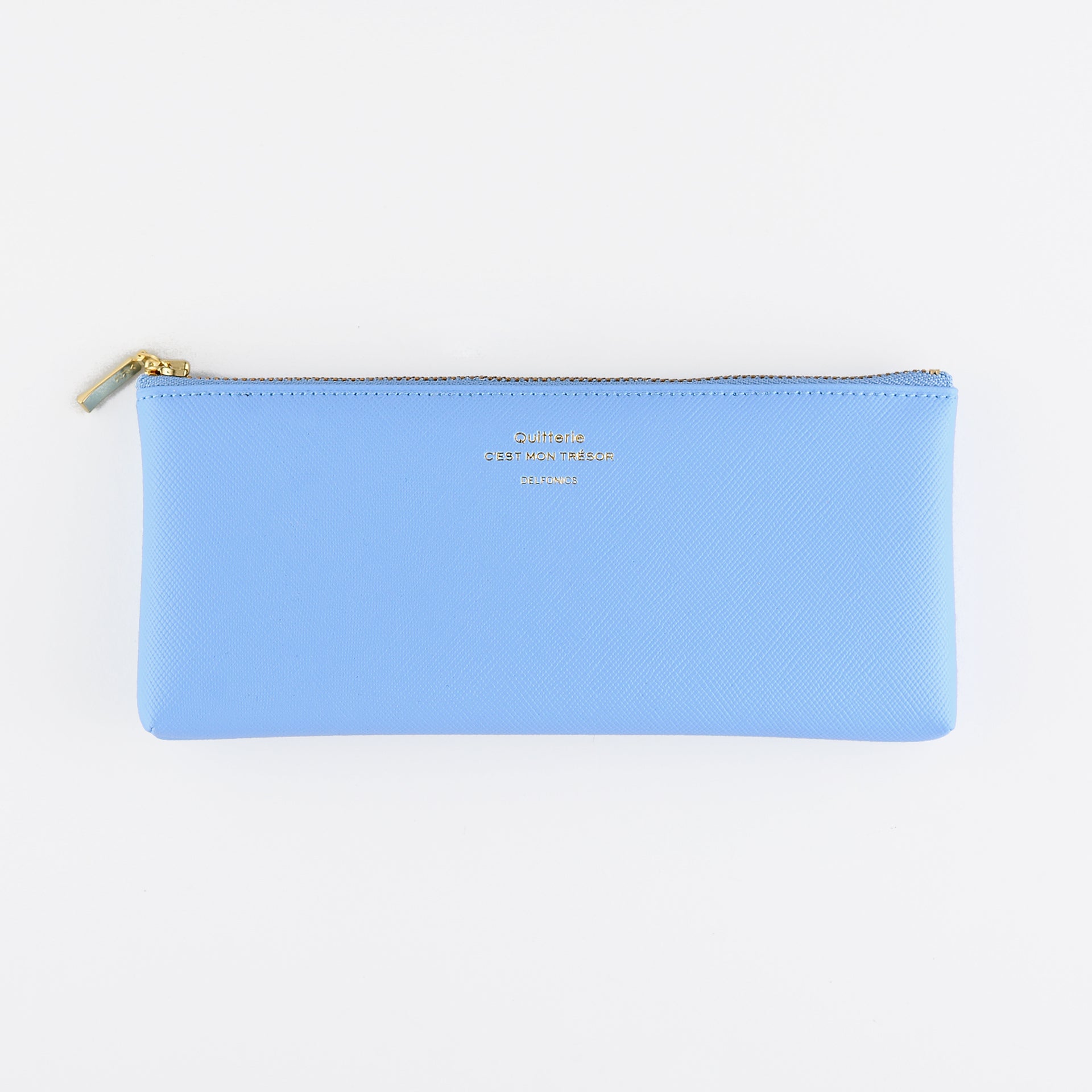 Null Quitterie Flat Pen Pencil Case Light Blue