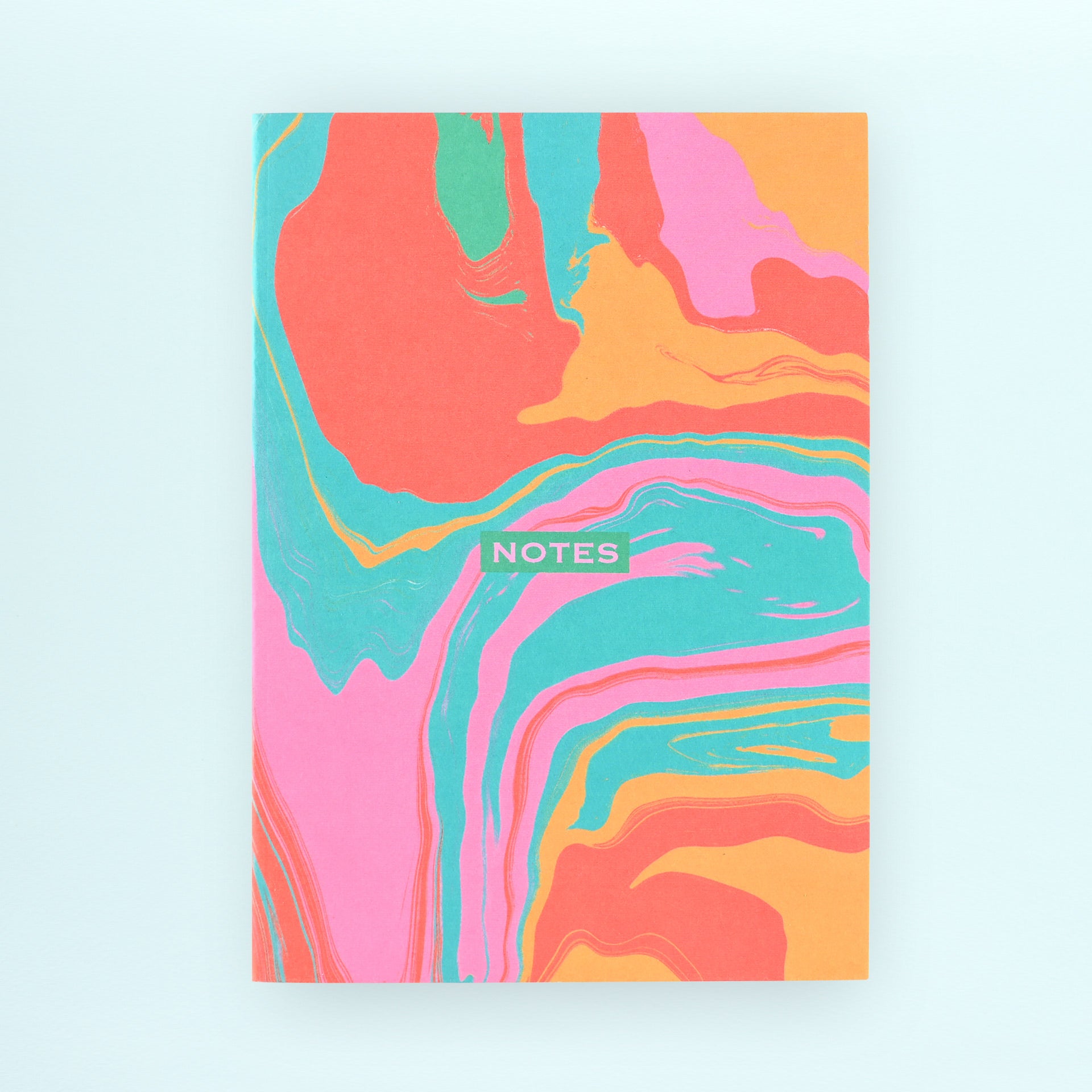 The Design Palette Colour Swirls Lined A5 Notebook