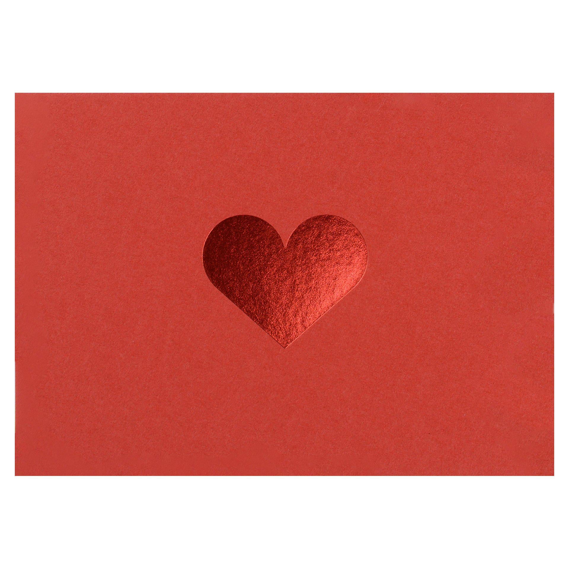 Dotsy Red Heart Greeting Card