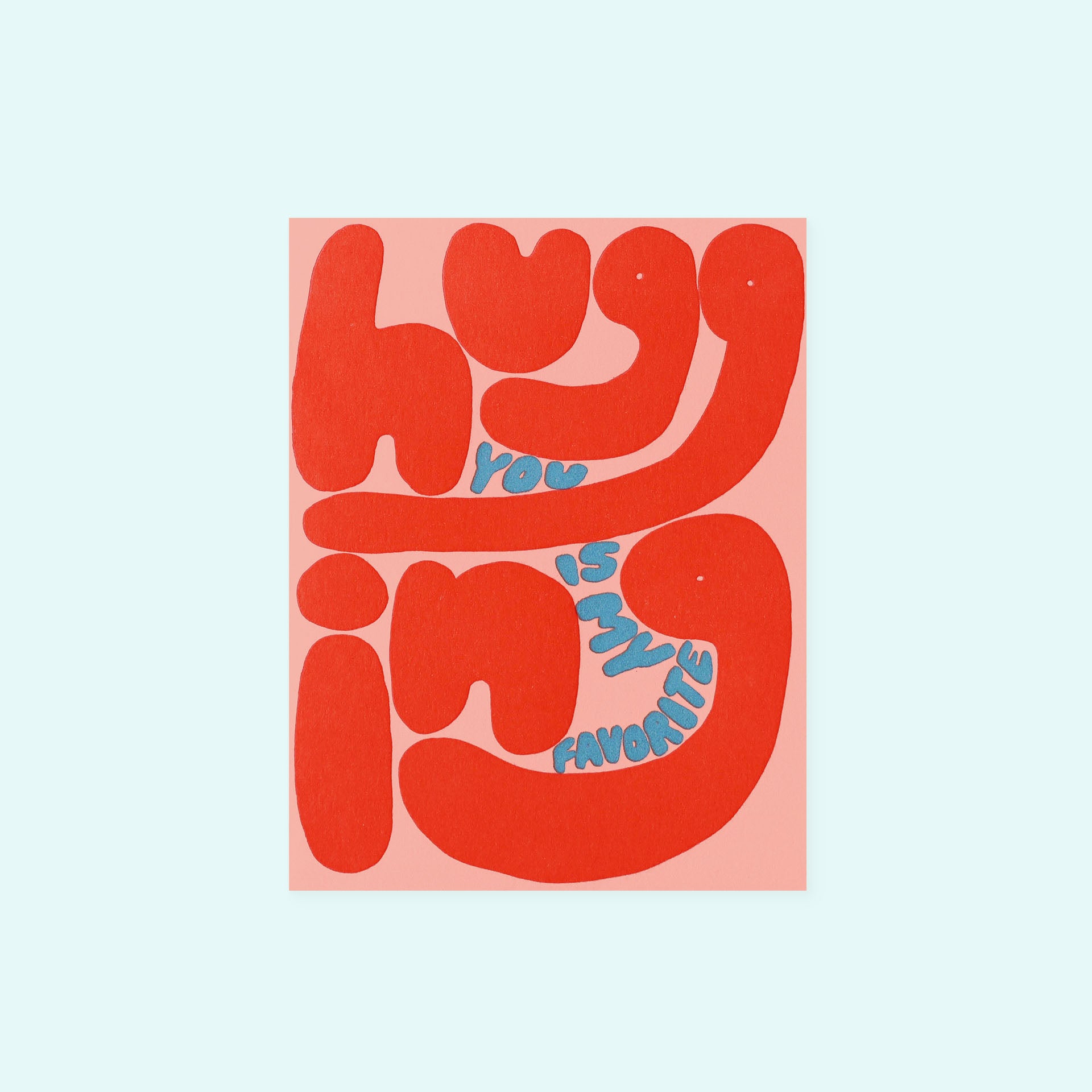 Egg Press Hugging You Is My Favorite Greeting Card