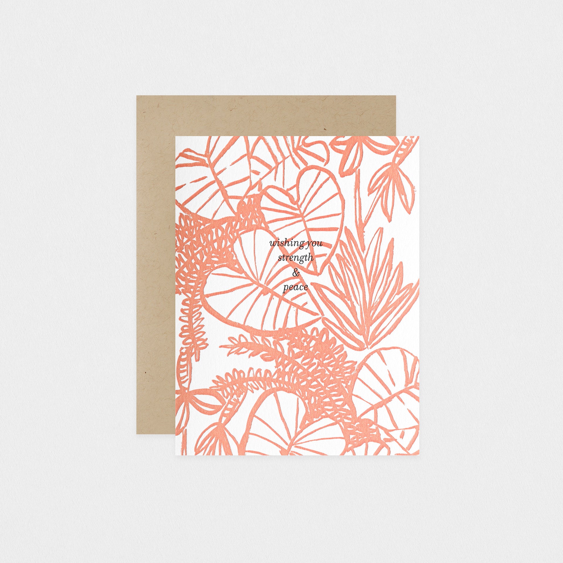 Egg Press Strength And Peace Sympathy Card