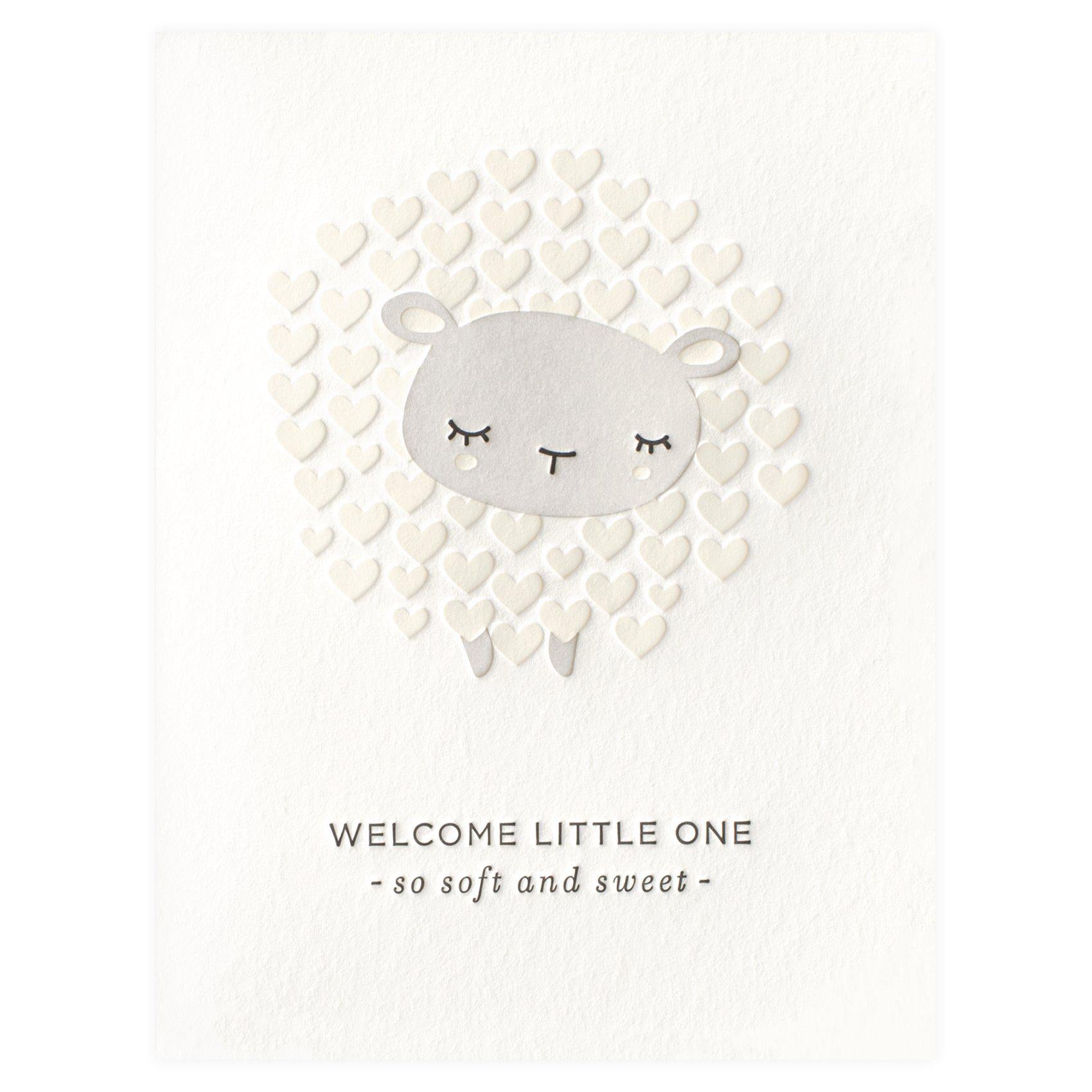 Elum Soft Sweet Lamb New Baby Card