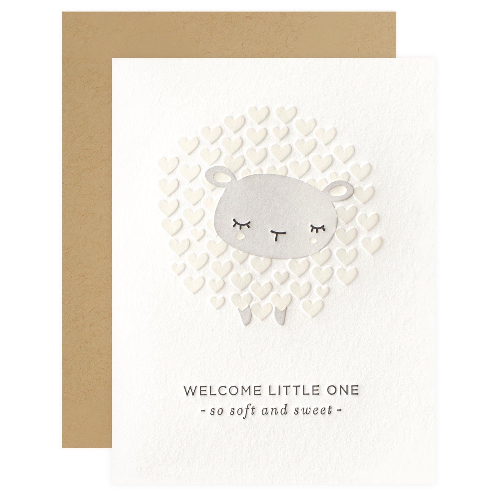 Elum Soft Sweet Lamb New Baby Card