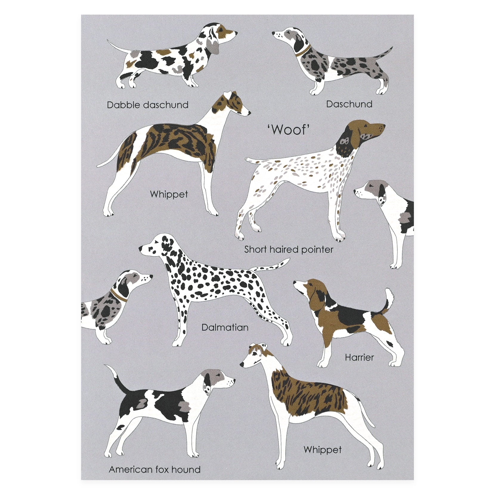 Elvira van Vredenburgh Woof Greeting Card