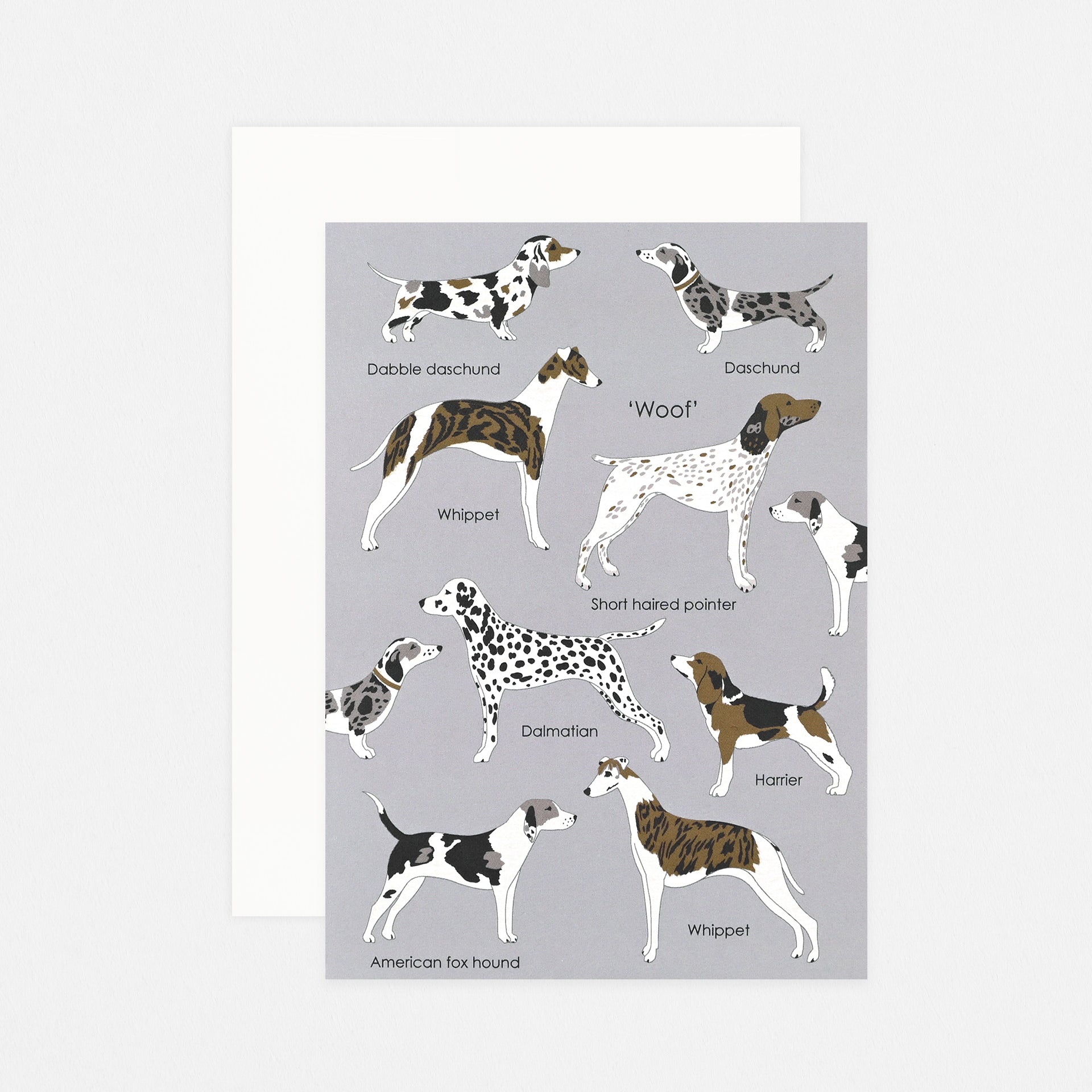 Elvira van Vredenburgh Woof Greeting Card