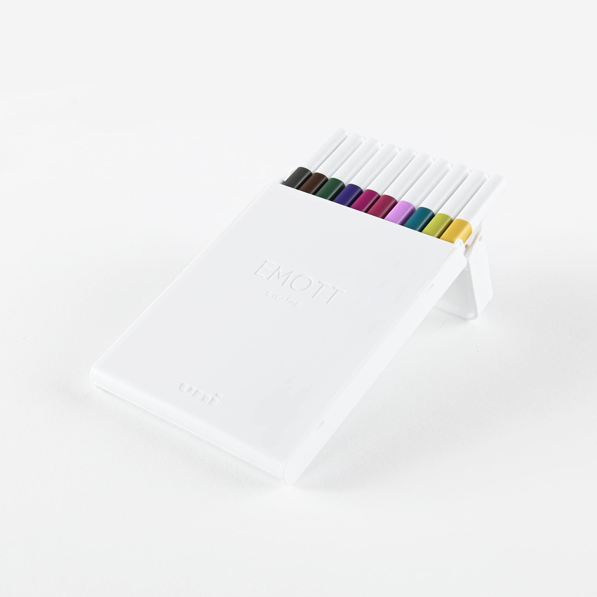Uni Emott Fineliner Pens Jewel Colors Box Of 10