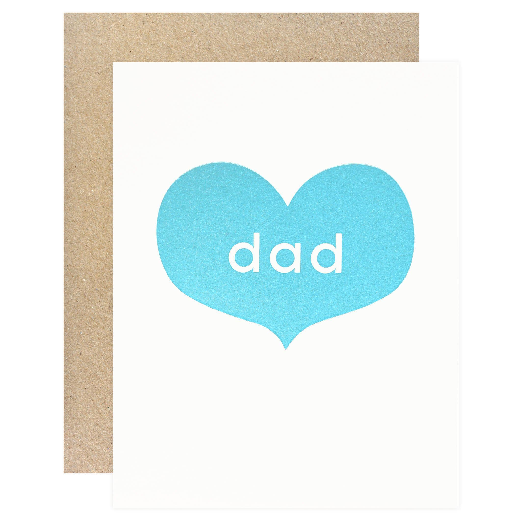 Fugu Fugu Father's Day Big Heart Greeting Card