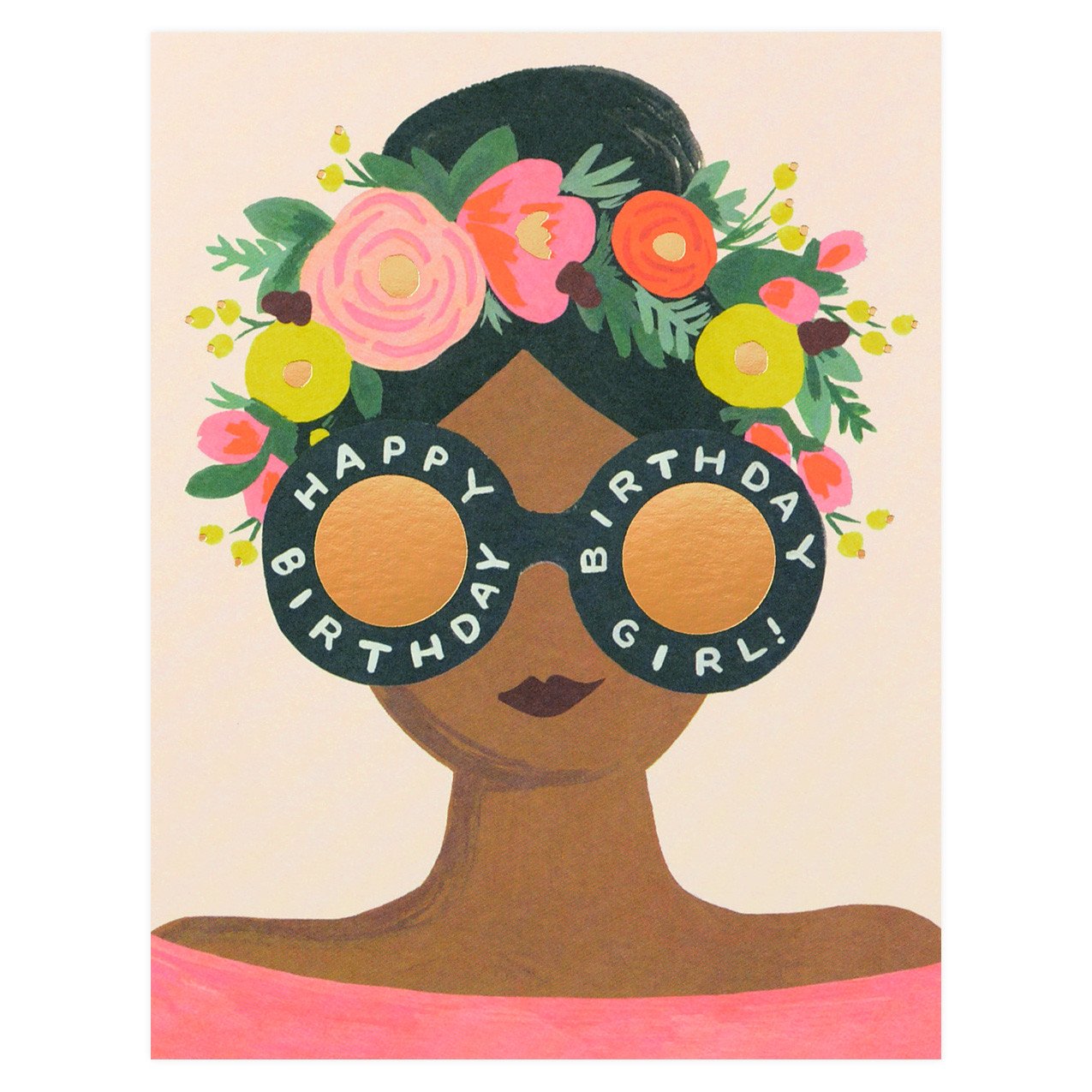 Rifle Paper Co. Flower Crown Birthday Girl Card