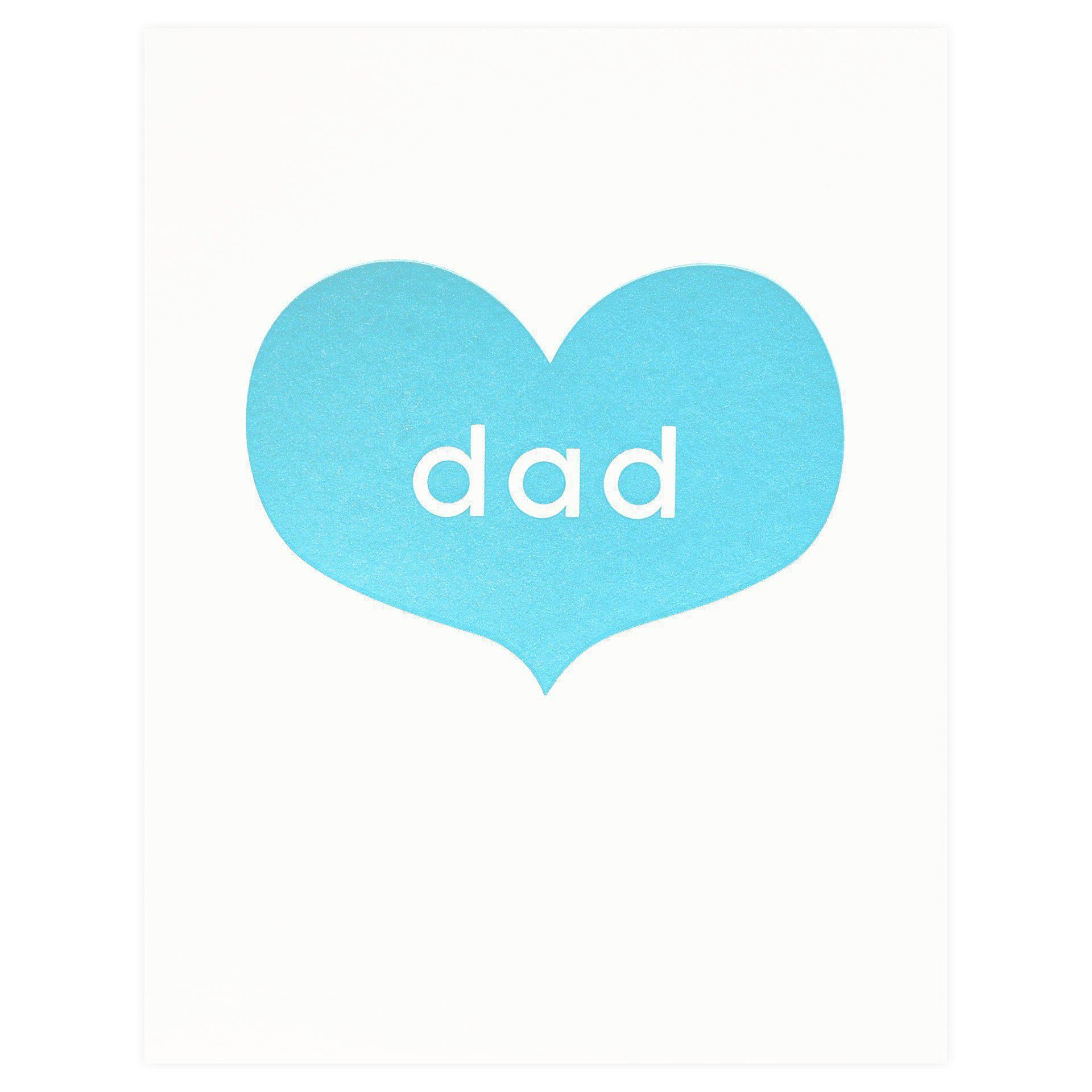 Fugu Fugu Father's Day Big Heart Greeting Card