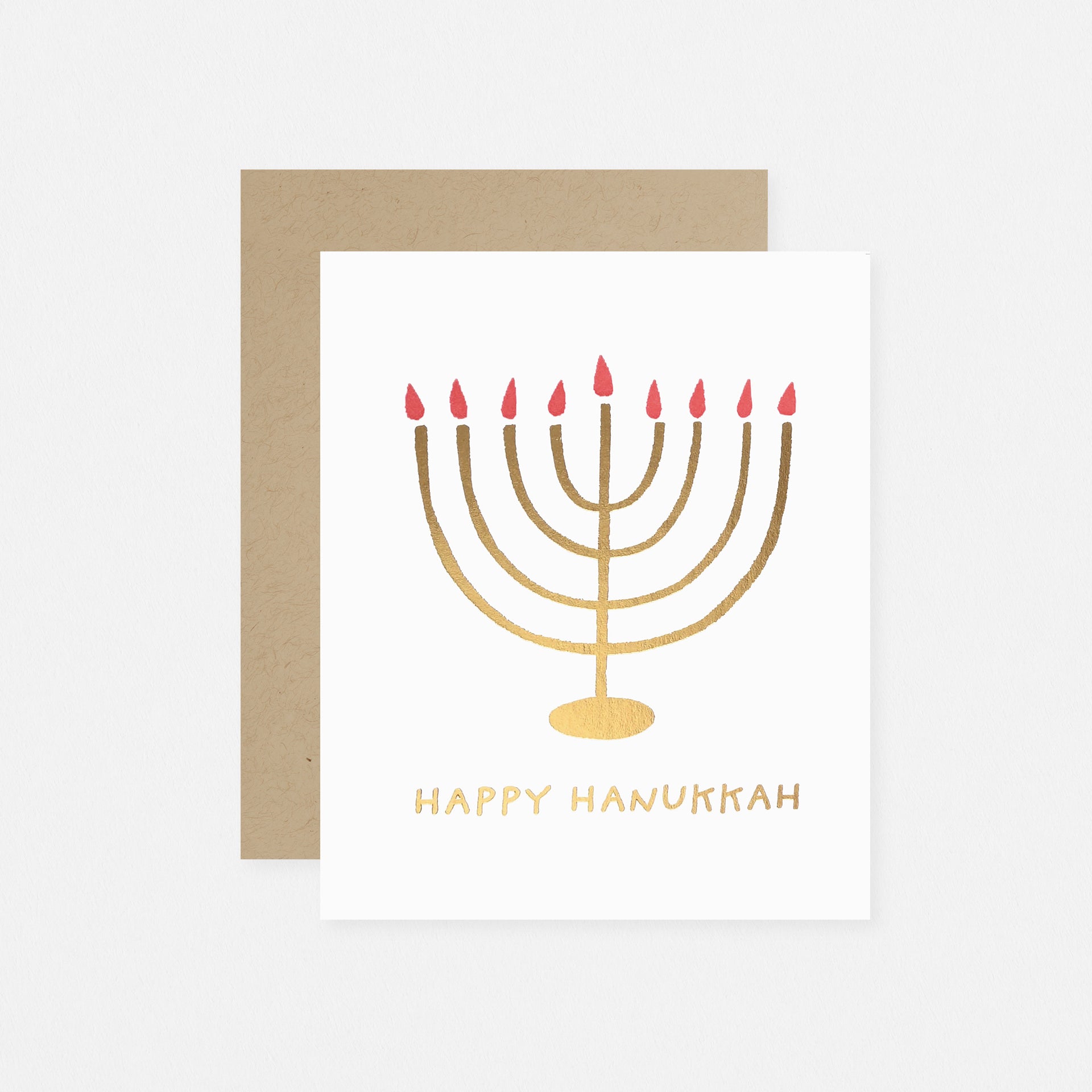 Fugu Fugu Menorah Hanukkah Card
