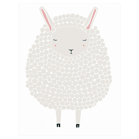 Gingiber Gray Sheep New Baby Card 