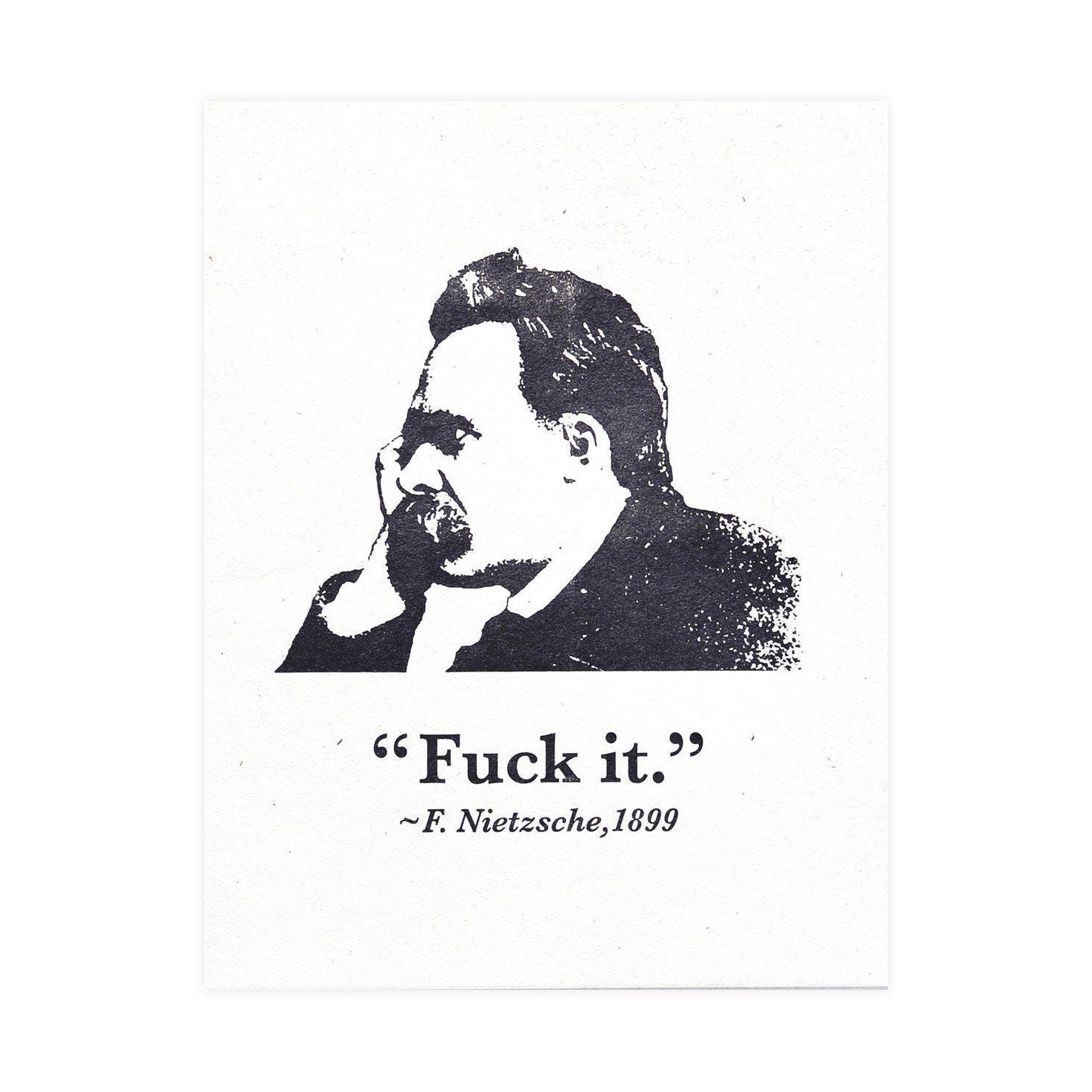 Guttersnipe Press Nietzsche Greeting Card