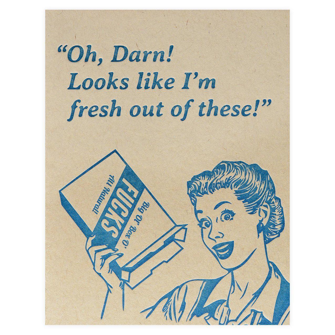 Guttersnipe Press Fresh Out Of Greeting Card