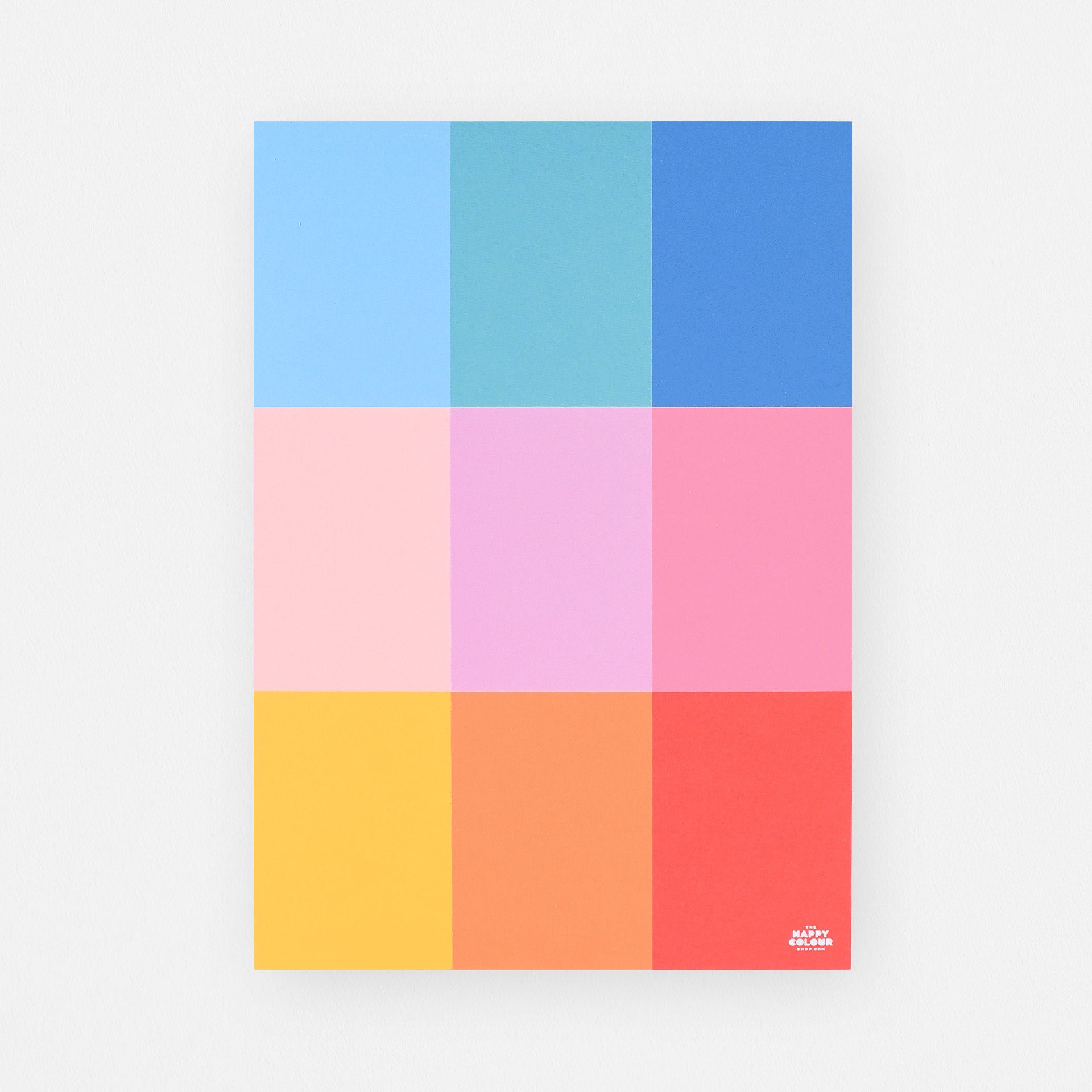 The Happy Colour Shop Colour Block Grid Notepad