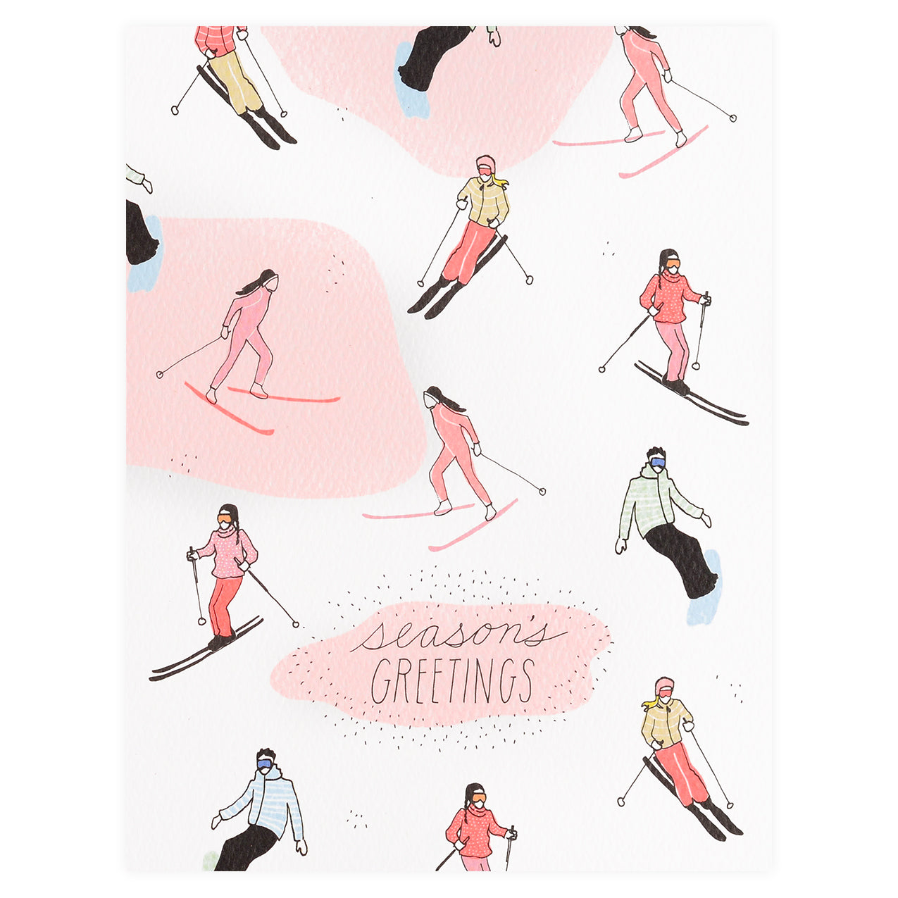 Hartland Brooklyn Season's Greetings Skiing Holiday Cards Boxed