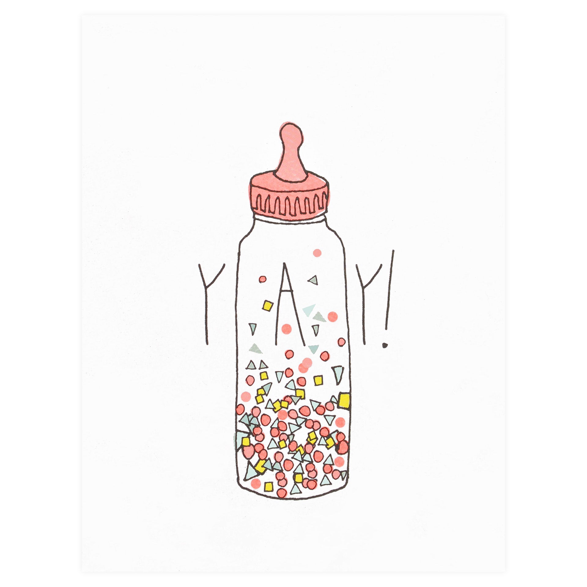 Hartland Brooklyn Yay Confetti New Baby Card