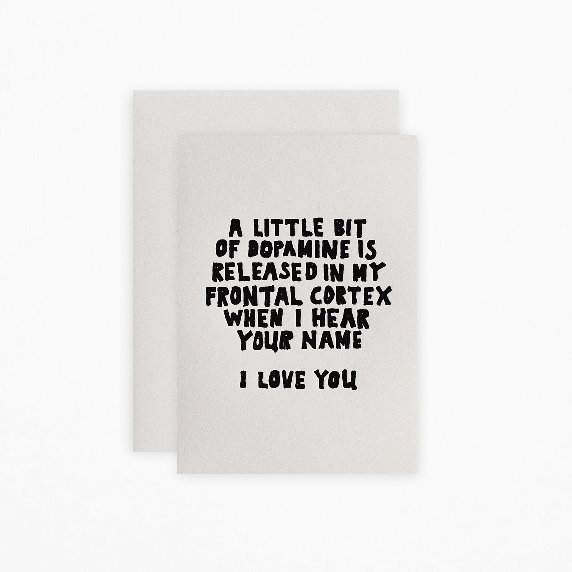 Hat Wig Glove Dopamine Love Greeting Card