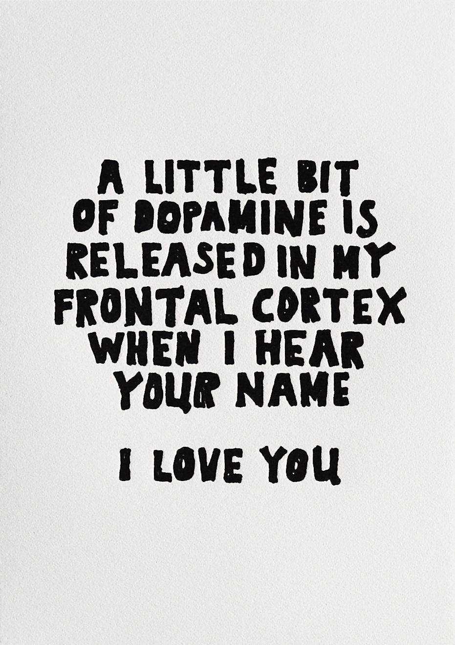 Hat Wig Glove Dopamine Love Greeting Card