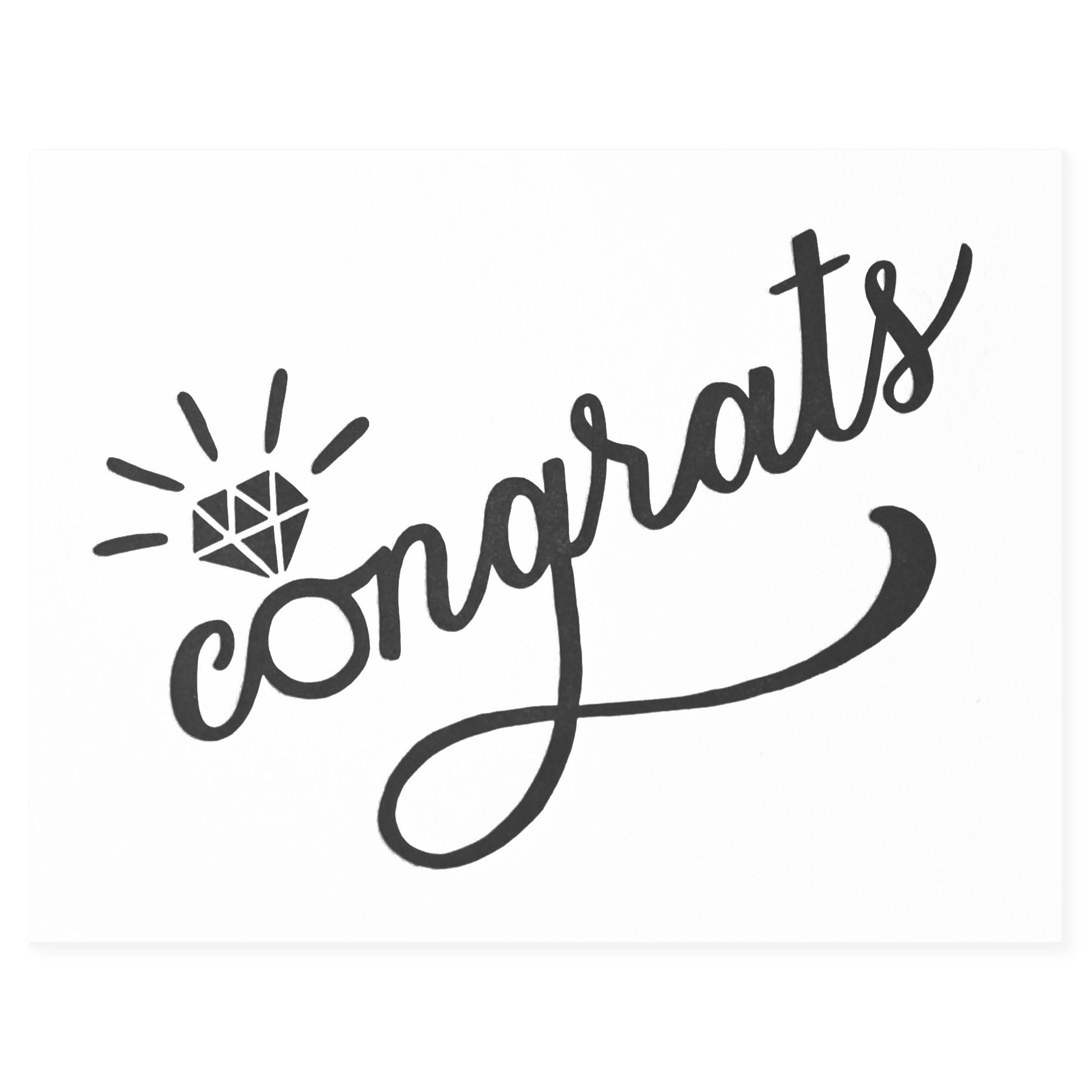 Hello Paper Co. Congrats Ring Engagement Card