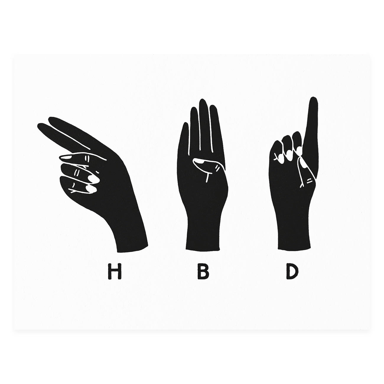 Hello Paper Co. HBD Hands Birthday Card