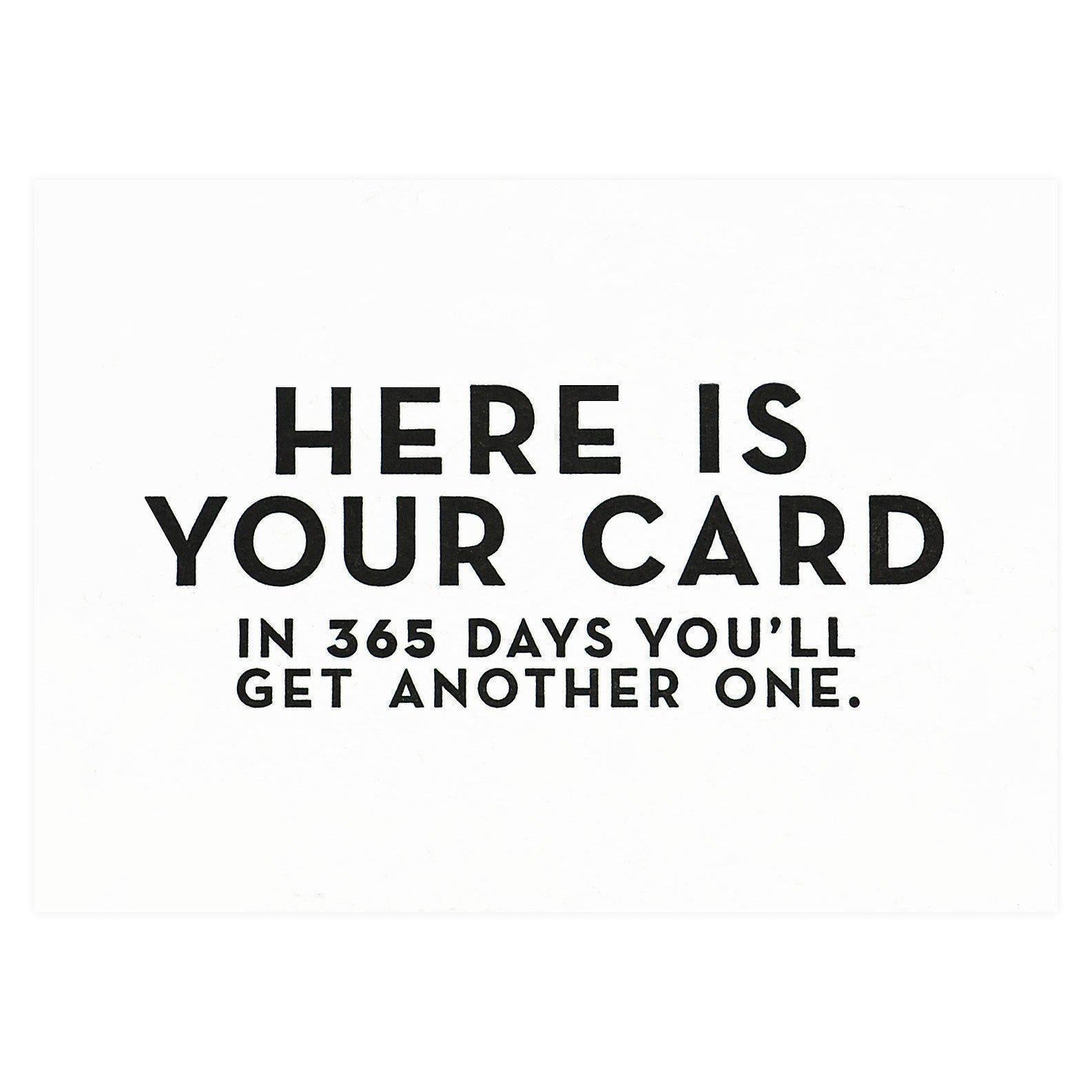 Constellation & Co. Here Is Your Card Birthday Card