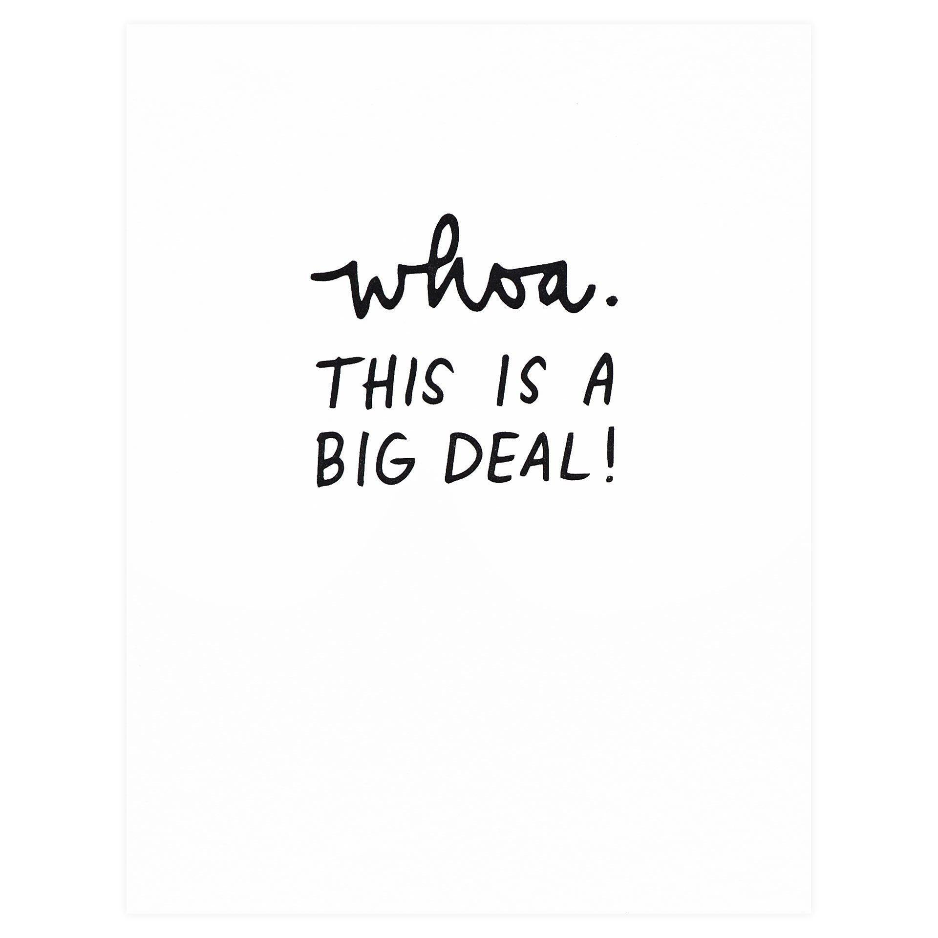 Iron Curtain Press Whoa. This Is A Big Deal! Greeting Card