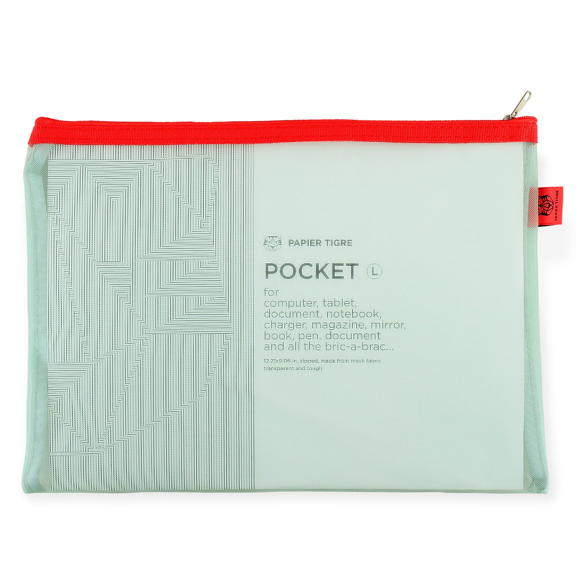 Large Mesh Pouch Aqua – GREER Chicago