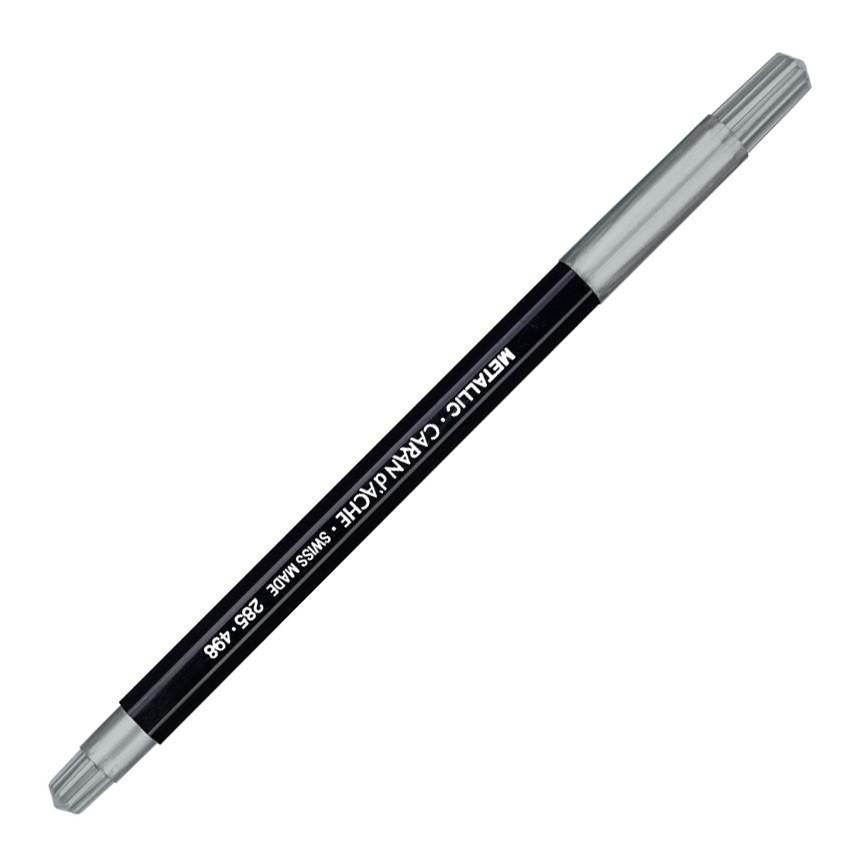 Caran d'Ache Fibralo Metallic Silver Marker Pen